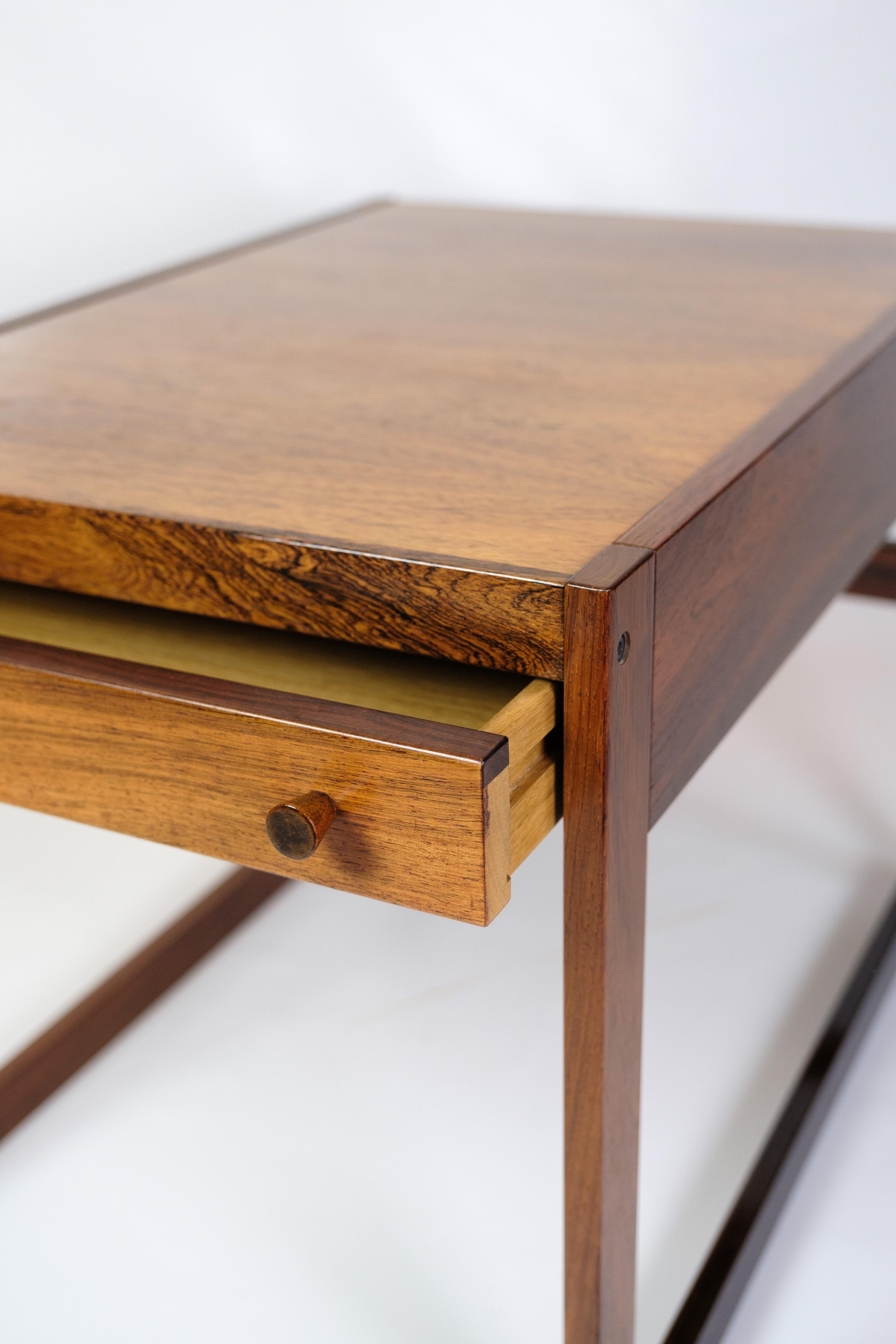 Danish Side Table/Bedside Table With Draw Model K.T Nr. 152 Made In Rosewood From 1960s For Sale
