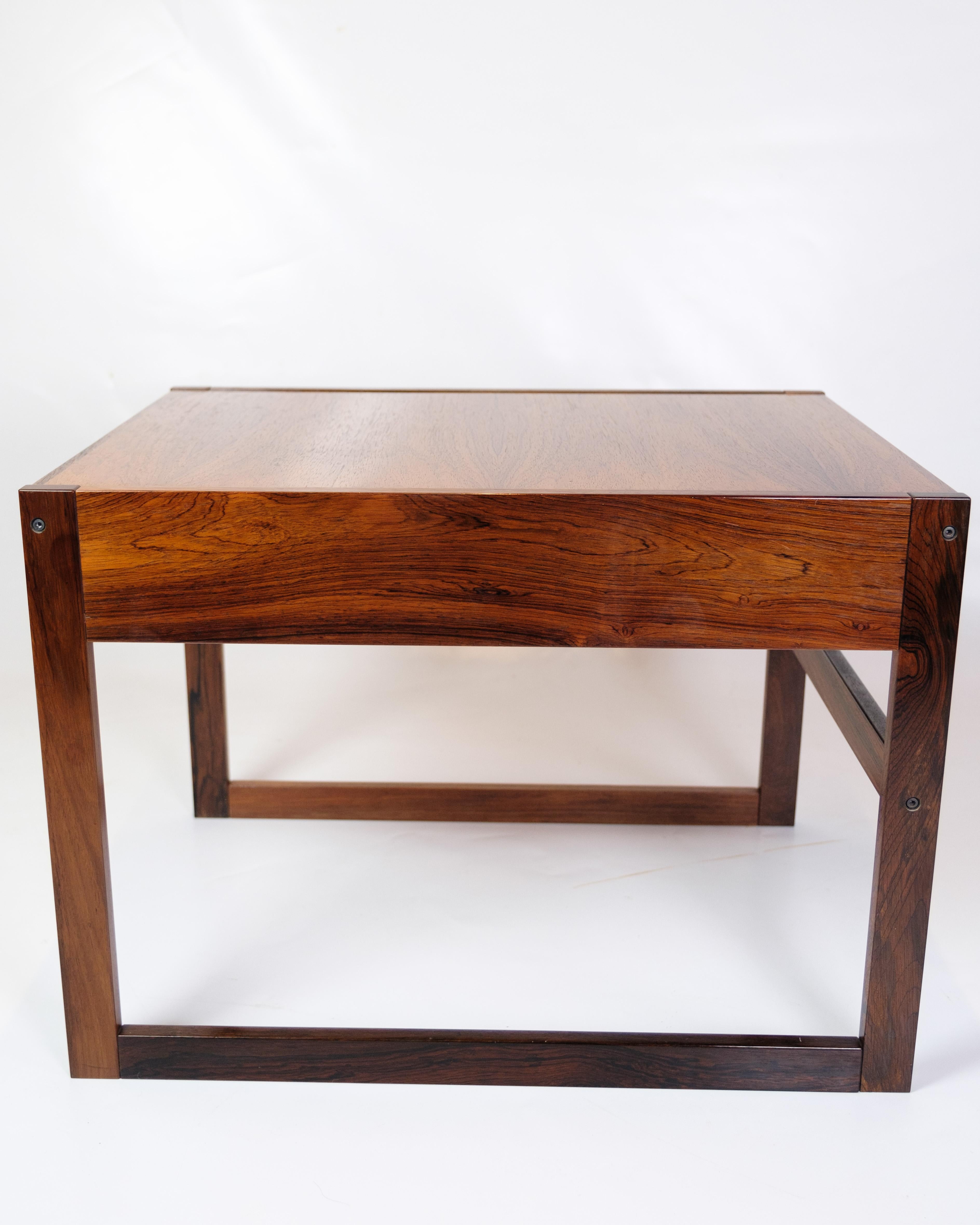 Mid-20th Century Side Table/Bedside Table With Draw Model K.T Nr. 152 Made In Rosewood From 1960s For Sale