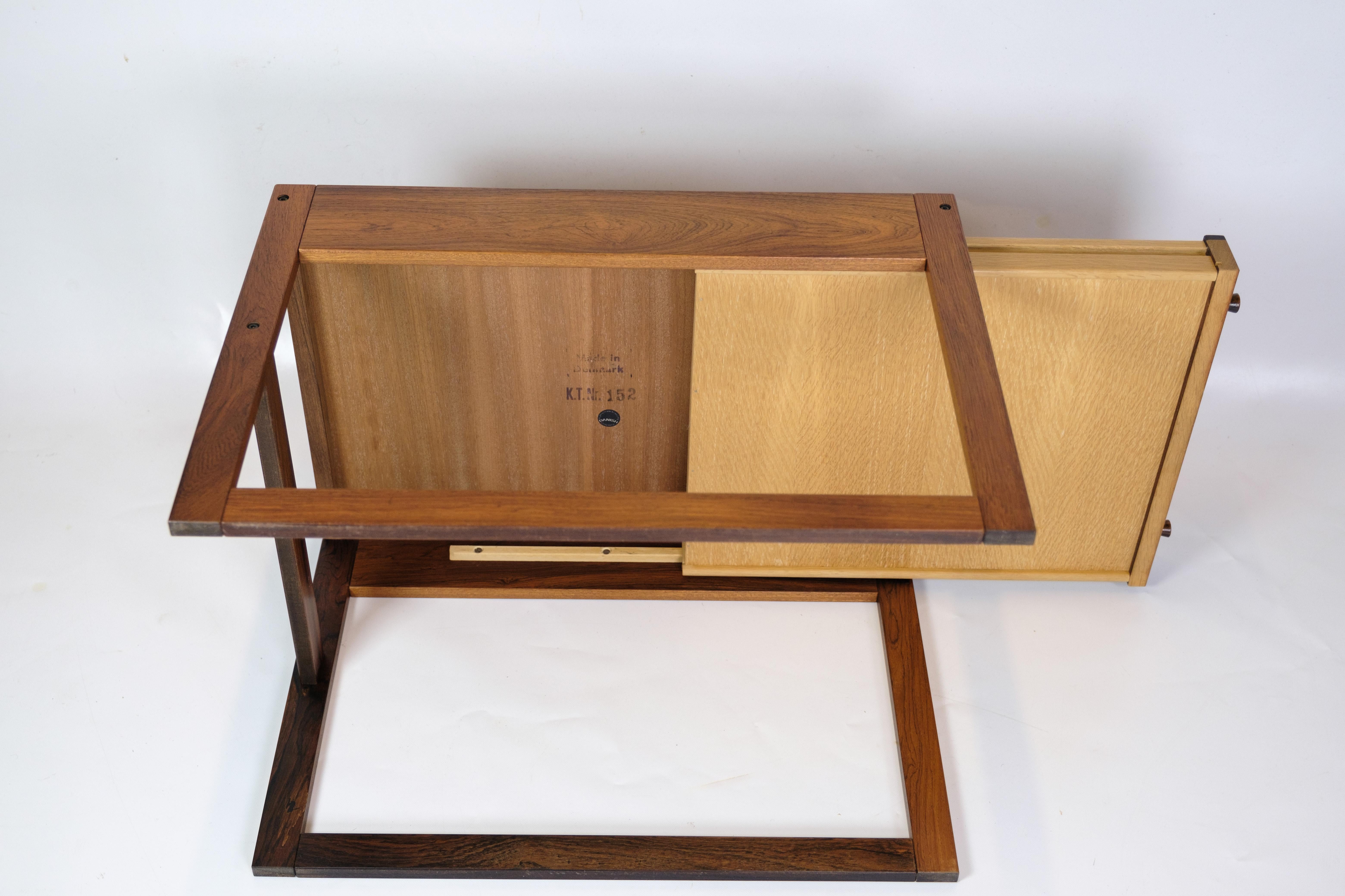 Side Table/Bedside Table With Draw Model K.T Nr. 152 Made In Rosewood From 1960s For Sale 2