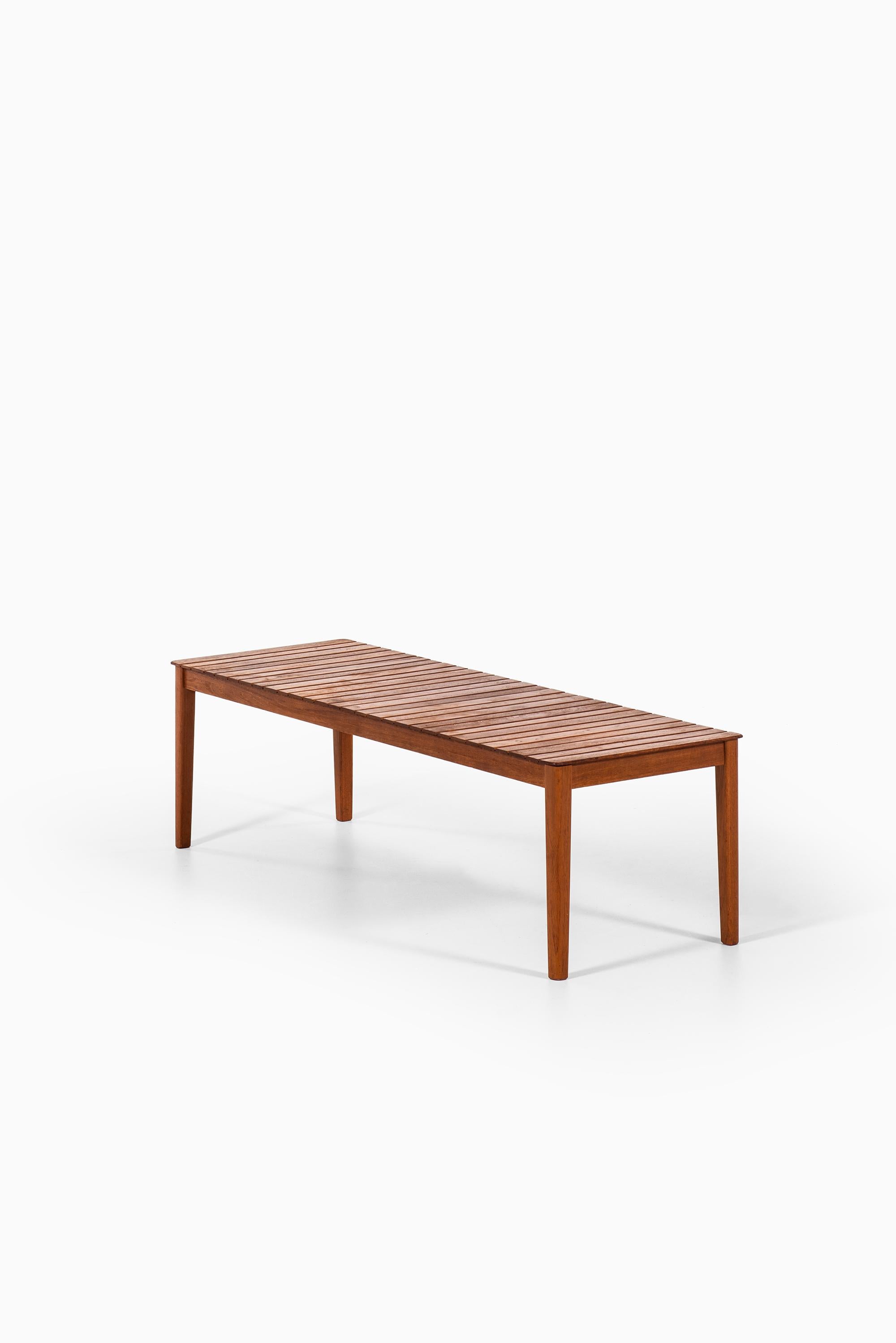 Side Table or Bench in Solid Teak Produced by Alberts in Sweden 2