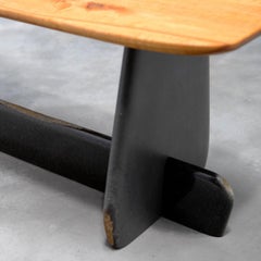 Side Table/Bench, Unique Daté Kan Stone Sculptural Design by Okurayama