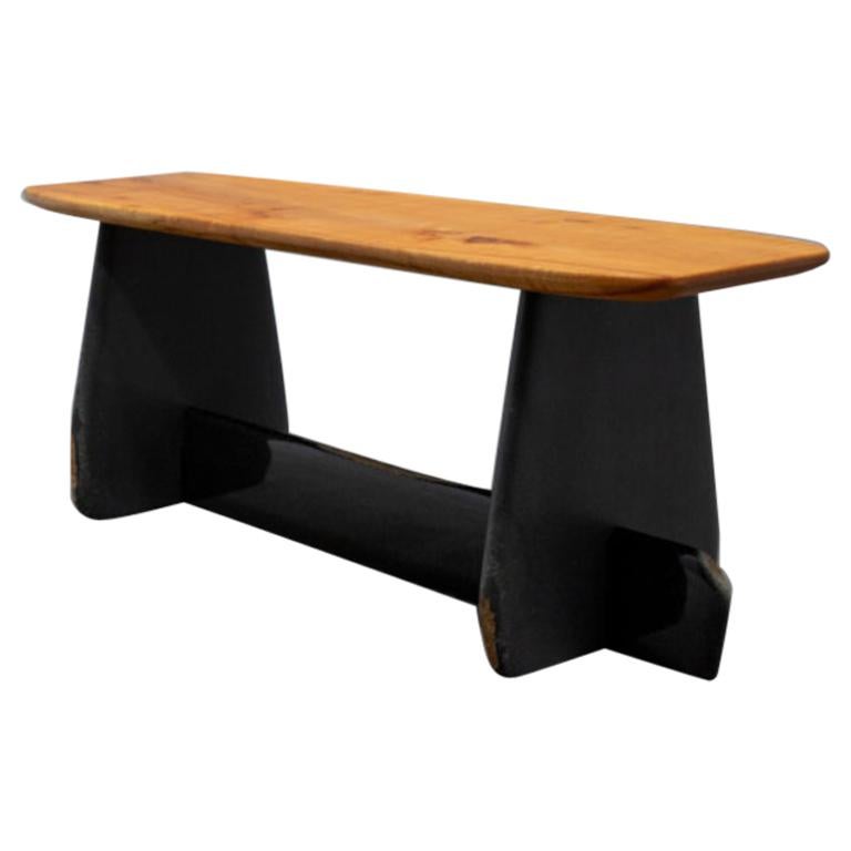 Aluminium and Tree Trunk Pair of Benches Signed by Hilla Shamia Design