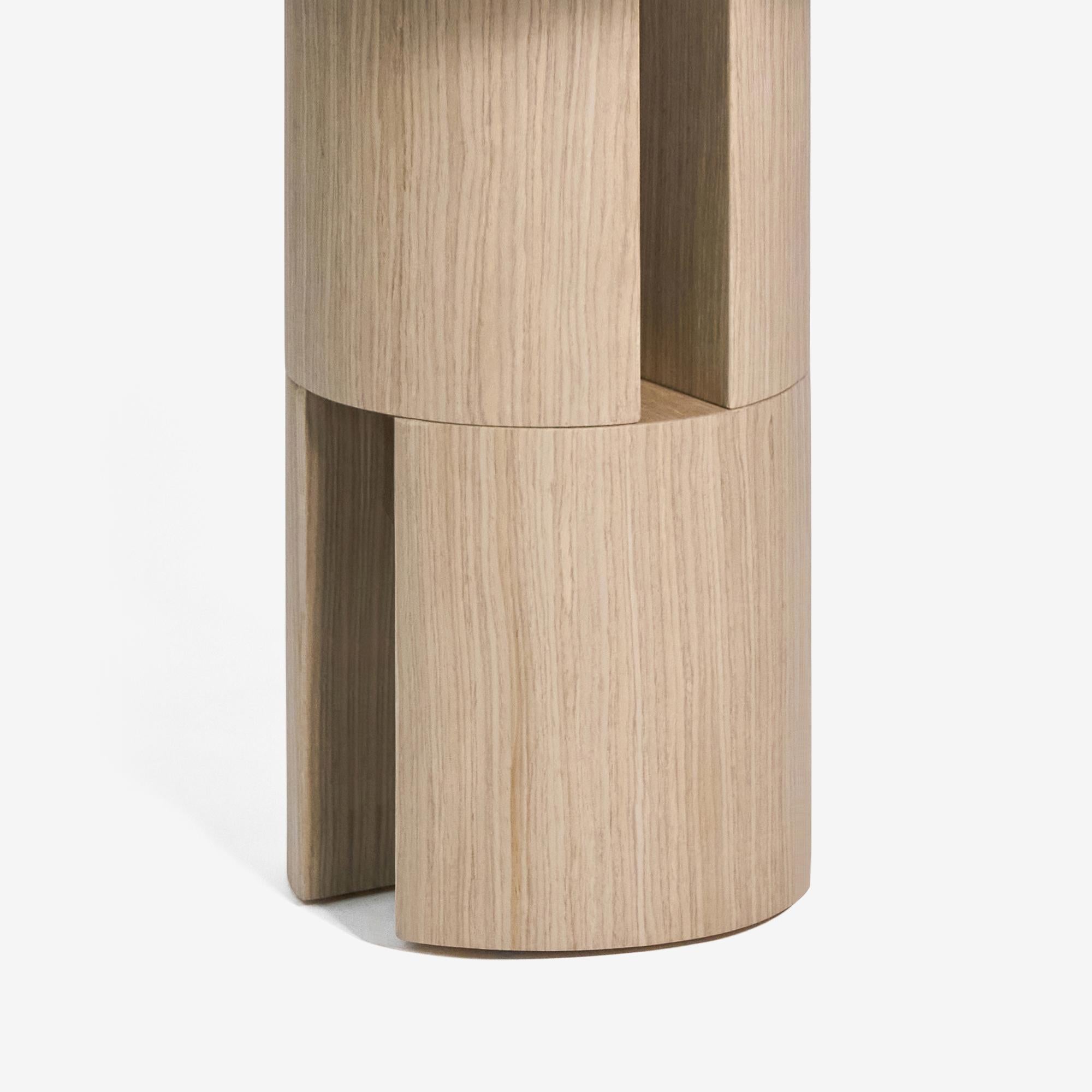 Steel Side Table Biblio L by WOO For Sale