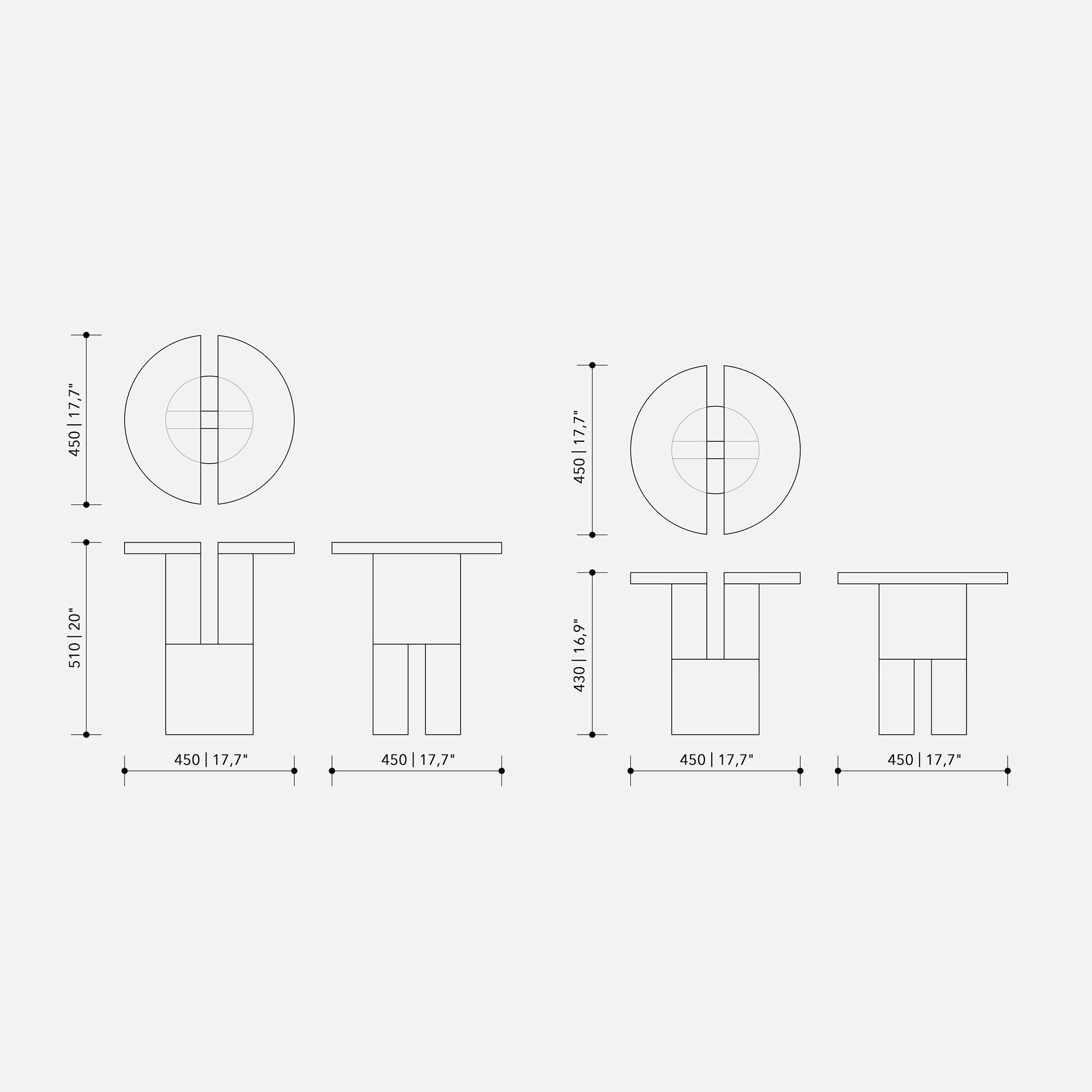 Table d'appoint Biblio S par WOO en vente 6