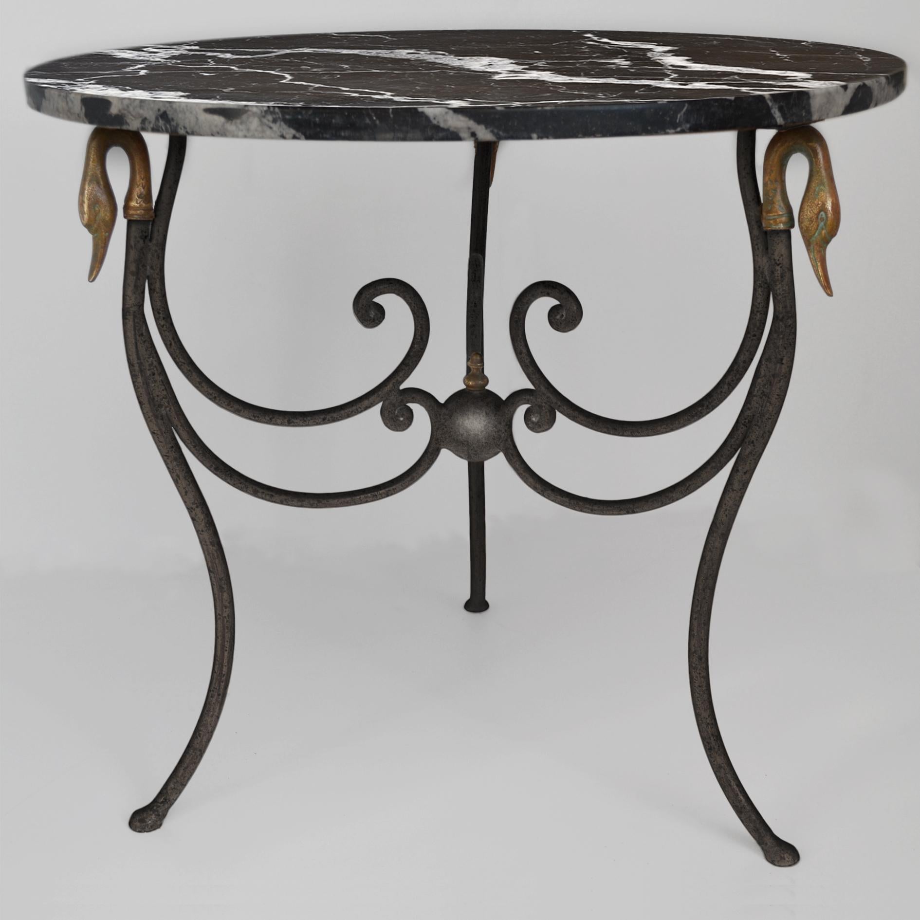 iron table base for marble top
