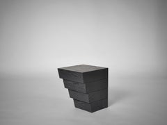Side Table - Brutalist - Sculptural - Solid Oak - Taes by Mokko
