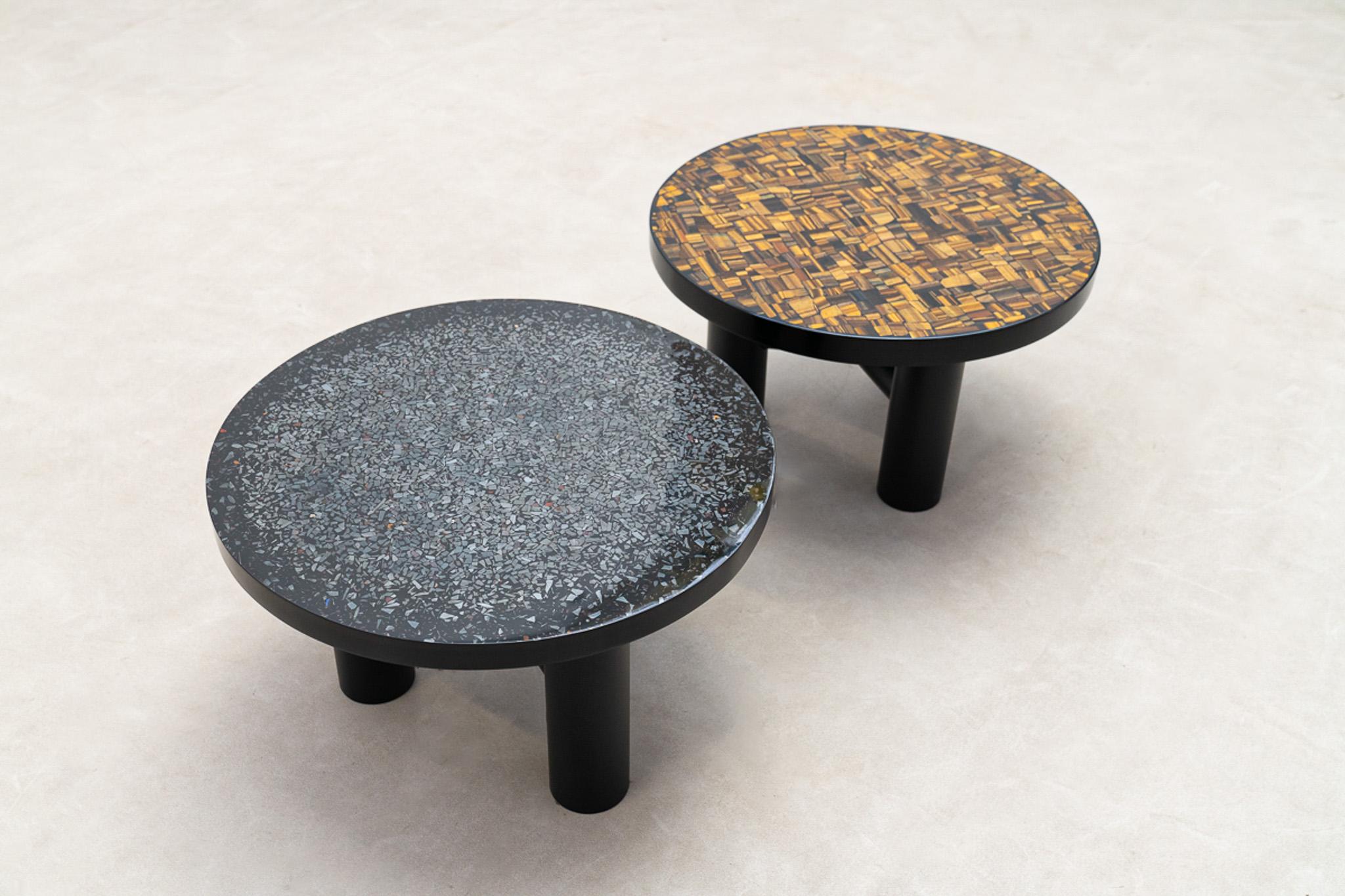 Mesa auxiliar del artista belga Etienne Allemeersch Acero en venta