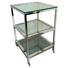 Side Table by Belgo Chrom Belgium, 1980s