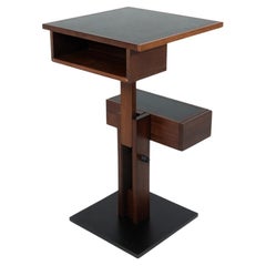 Side table by Bernard Vuarnesson, Adjustable Height, 1980s