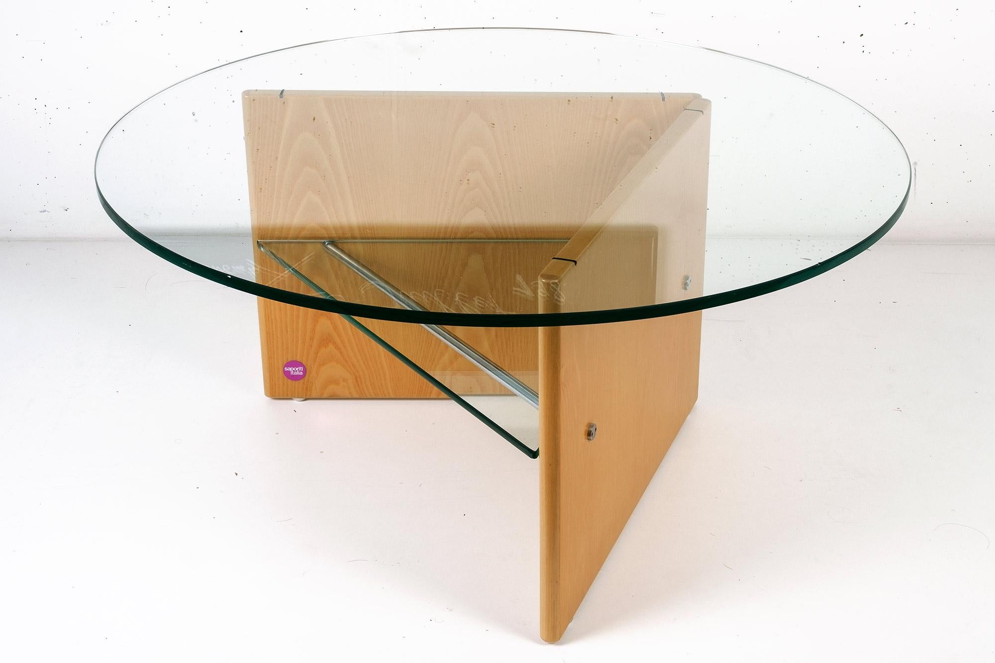 Italian Side Table by Giovanni Offredi for Saporiti, Italy, 1970's For Sale