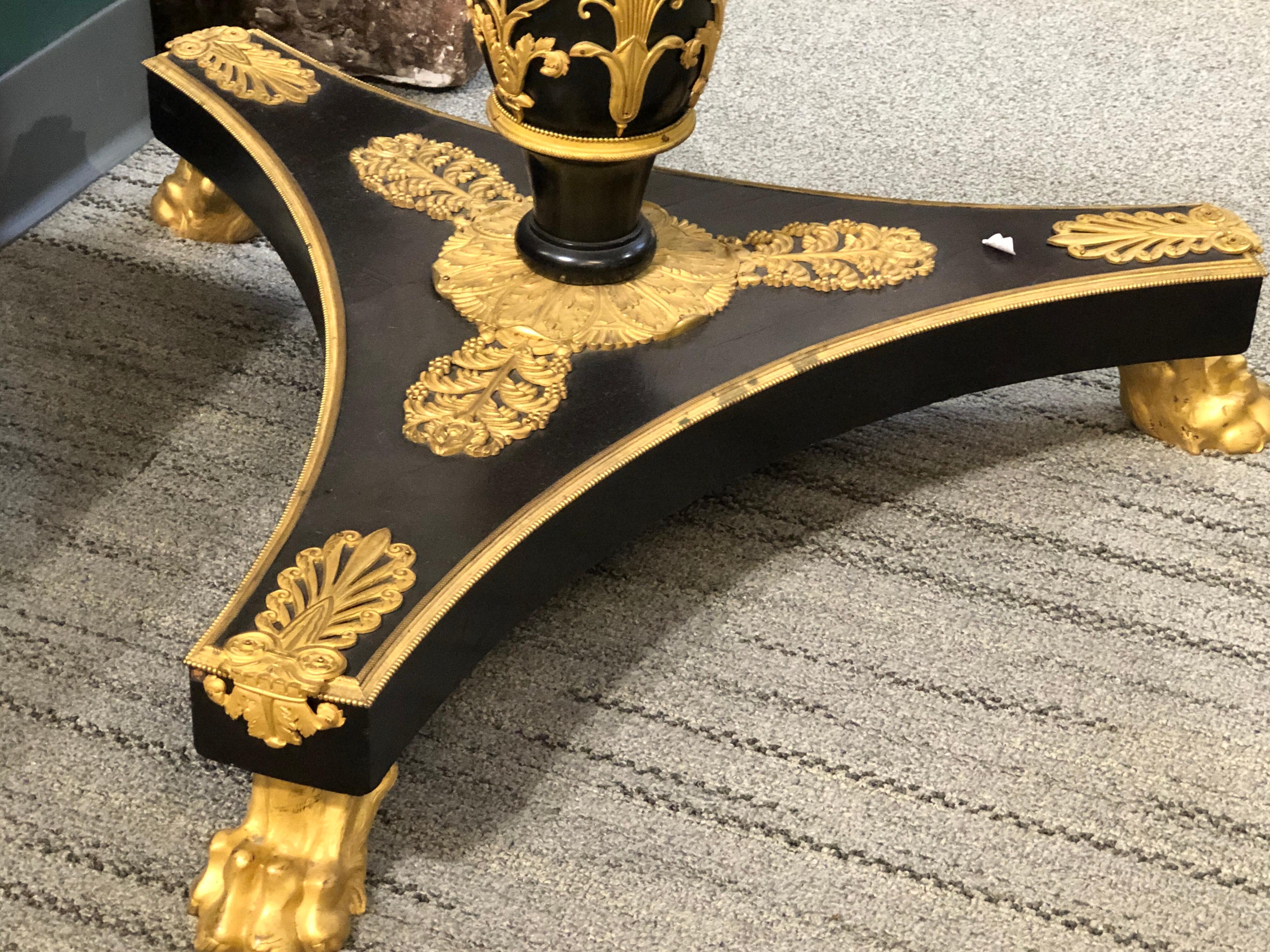 A Herts Brothers Side Table with Ormolu For Sale 1