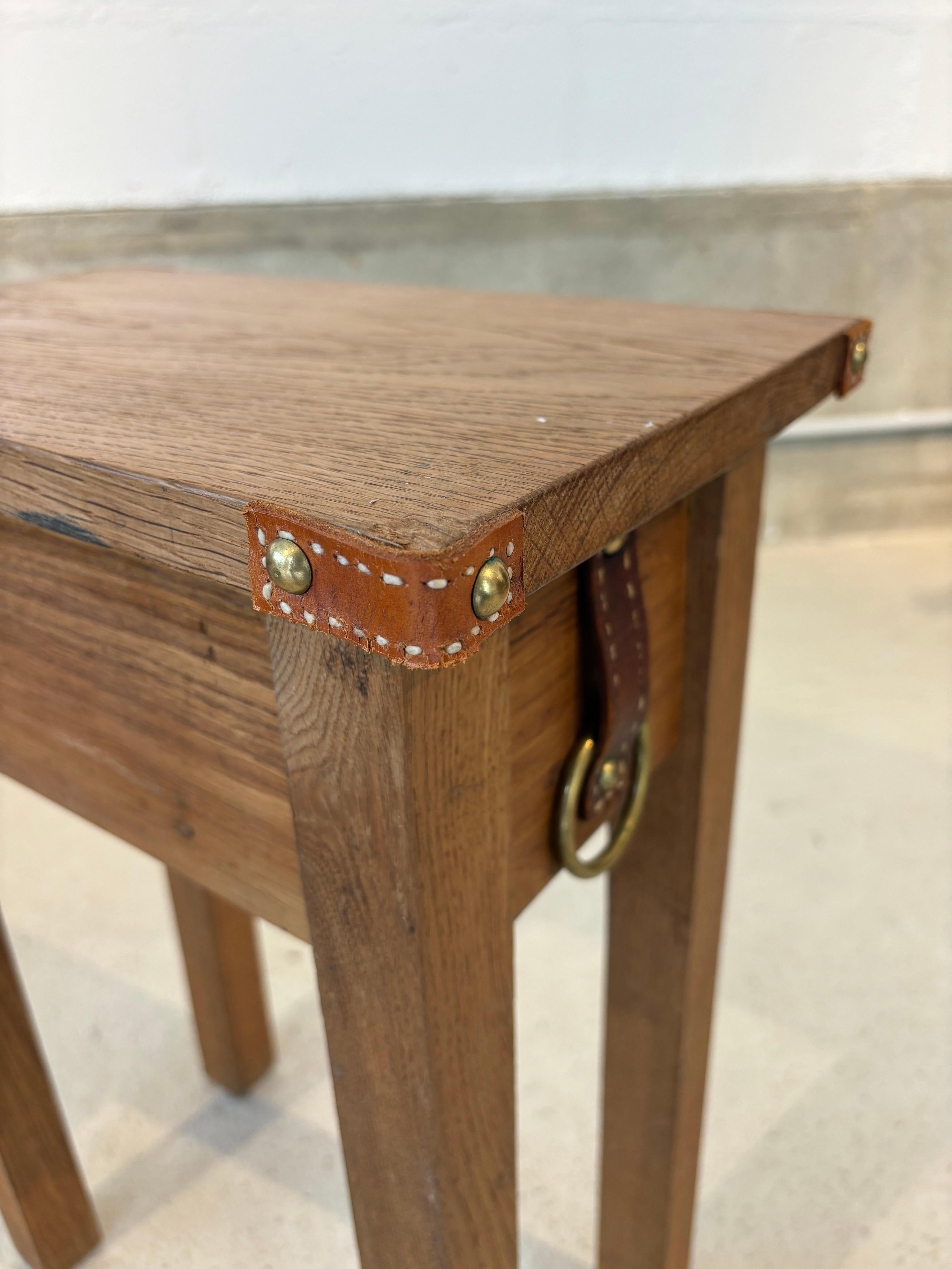Side table by Jacques Adnet For Sale 4