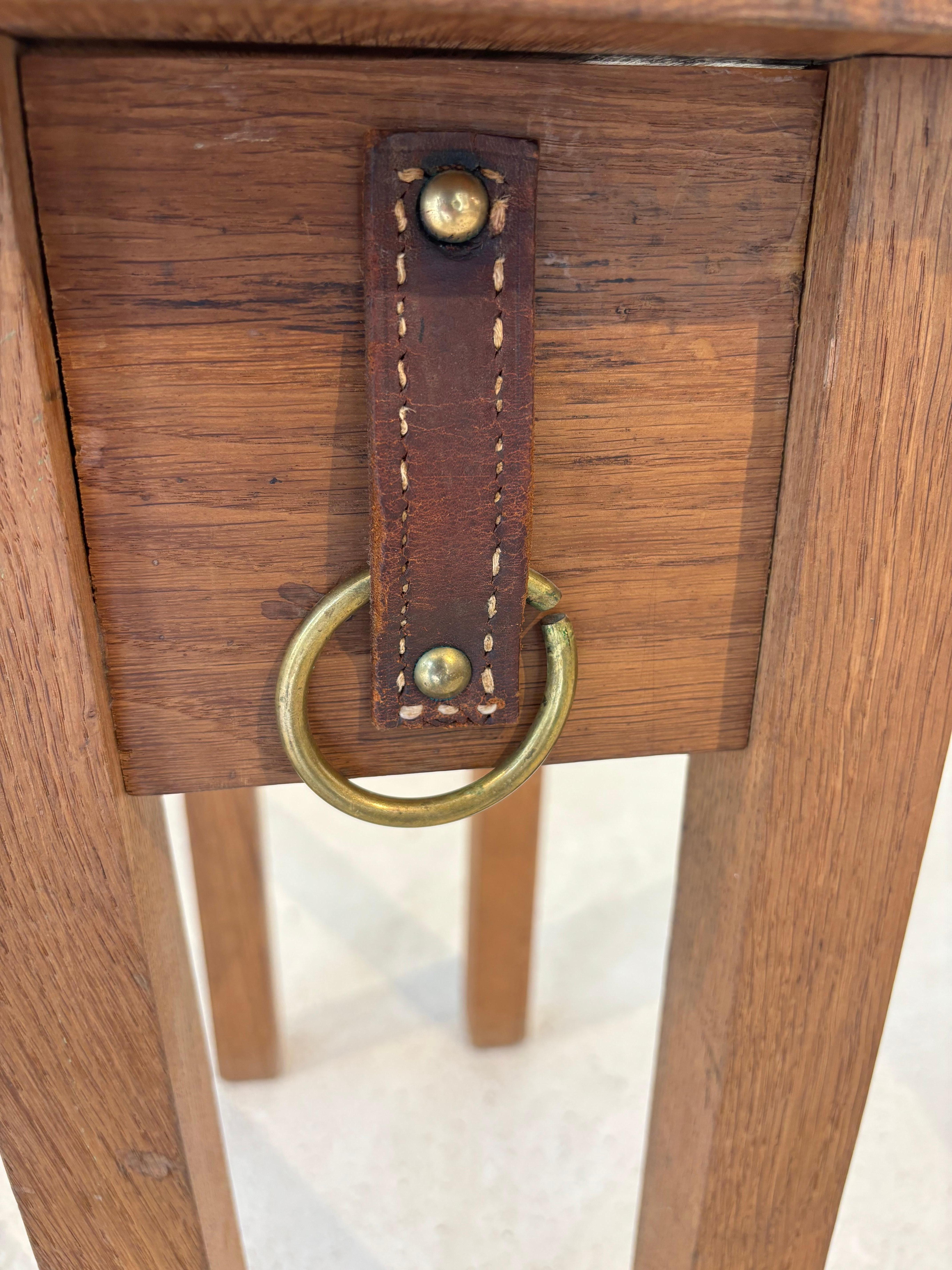 Side table by Jacques Adnet For Sale 5