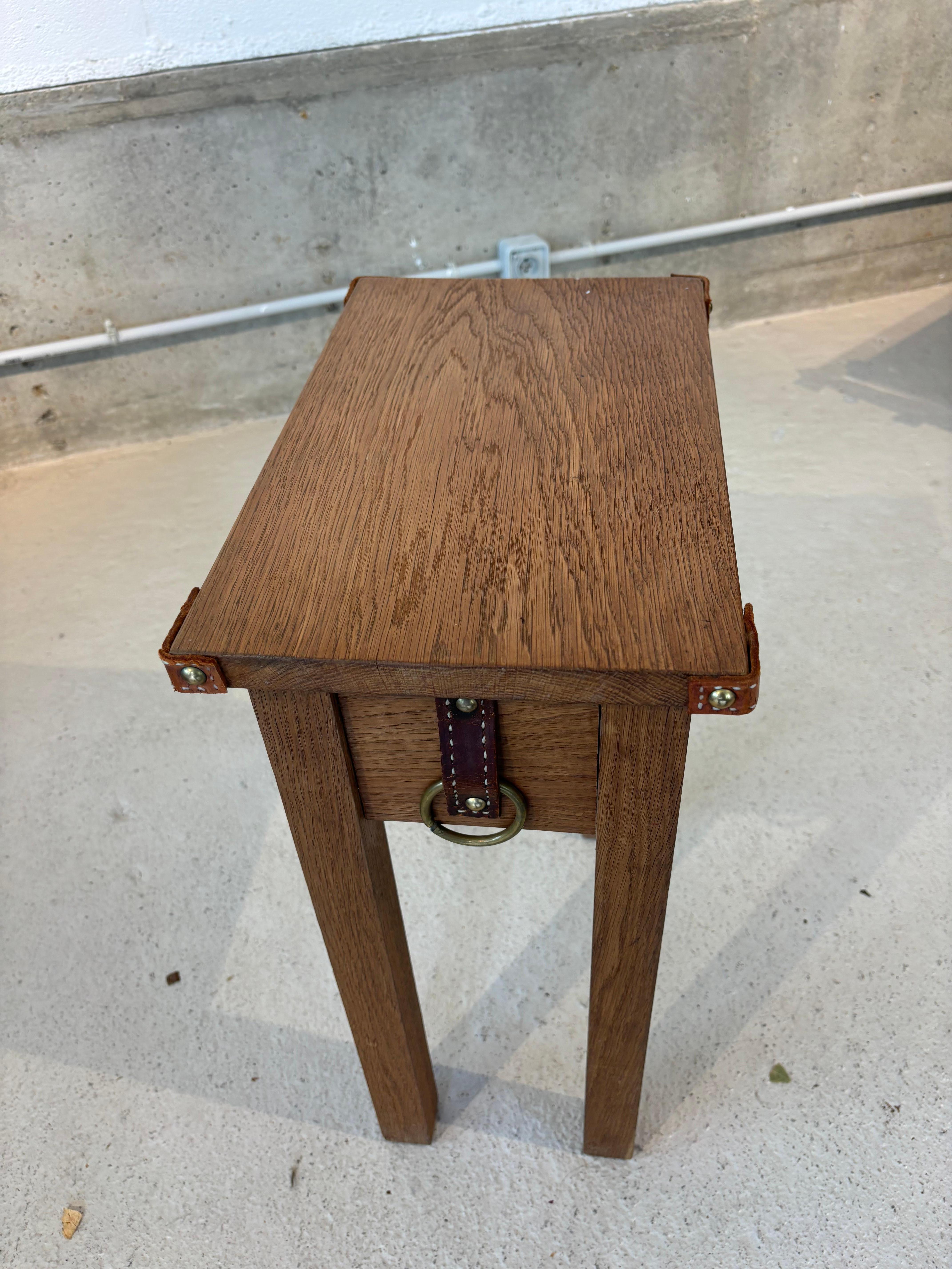 Side table by Jacques Adnet For Sale 8