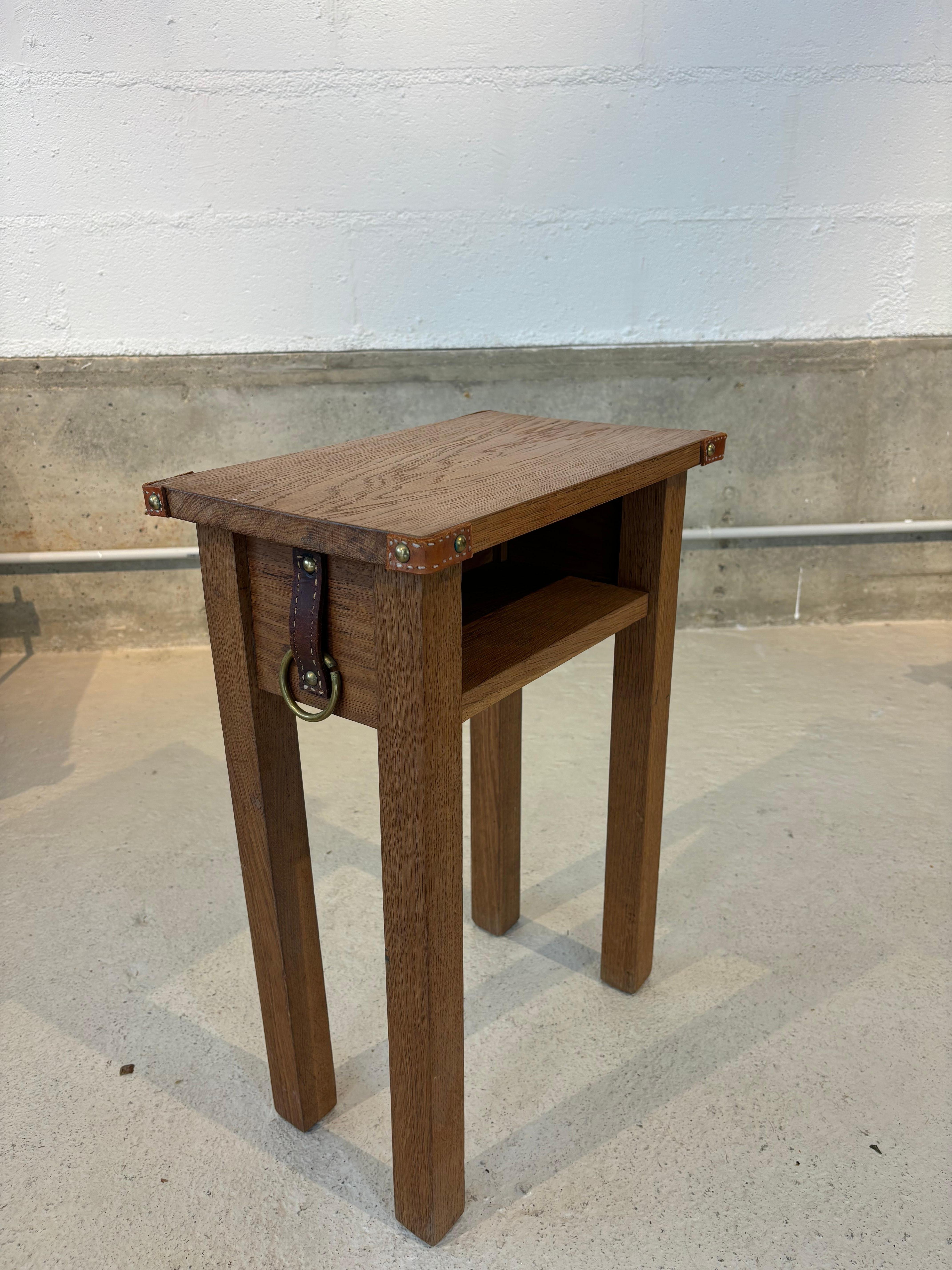 Art Deco Side table by Jacques Adnet For Sale