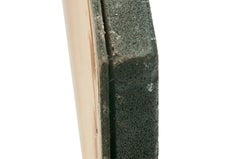 Table d'appoint Jean et Robert Cloutier, Céramique sur lave, rouge, noire, France 1950