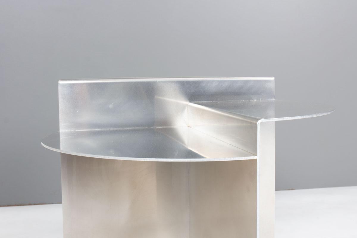 Aluminum Side table by Jonas Trampedach for Frama, 2014 For Sale