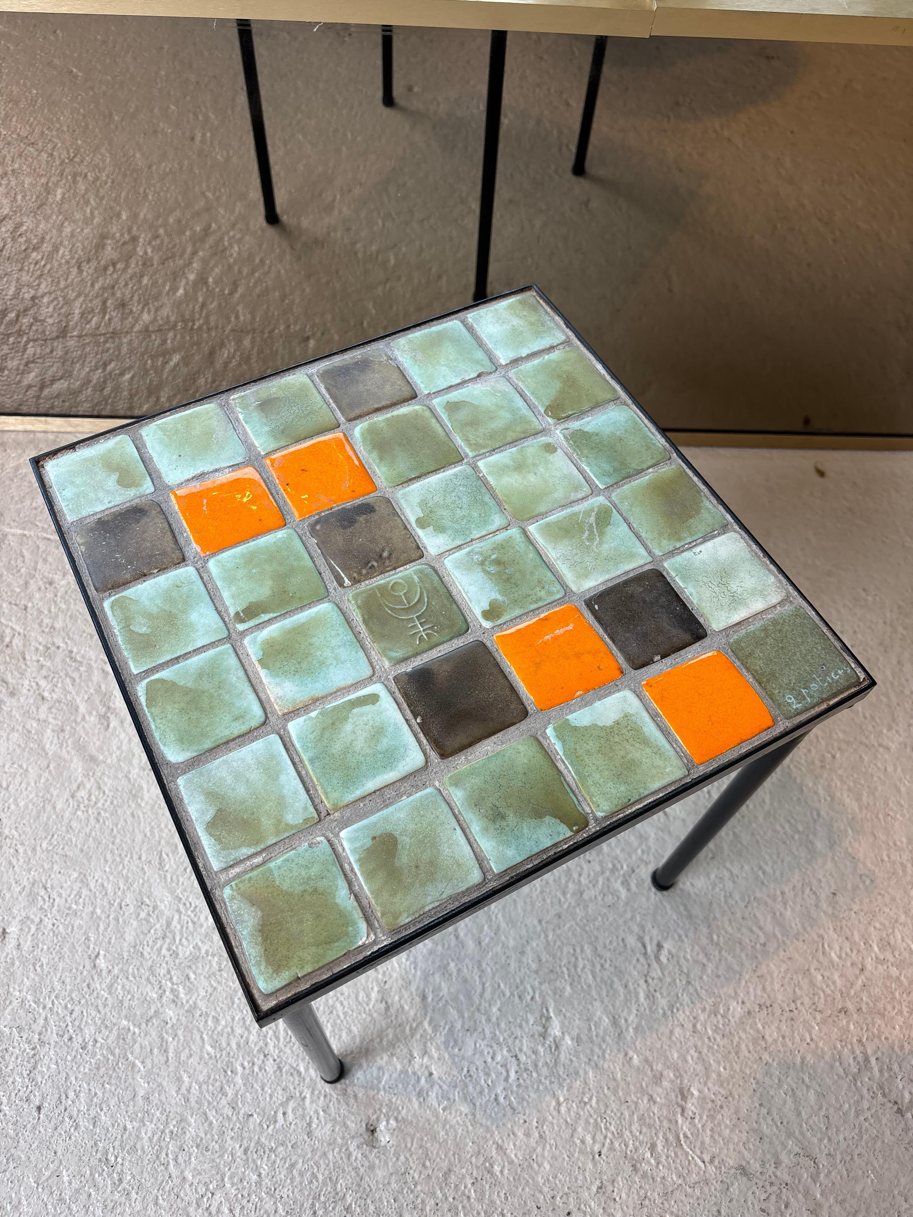 Mid-Century Modern Side table by les 2 Potiers For Sale