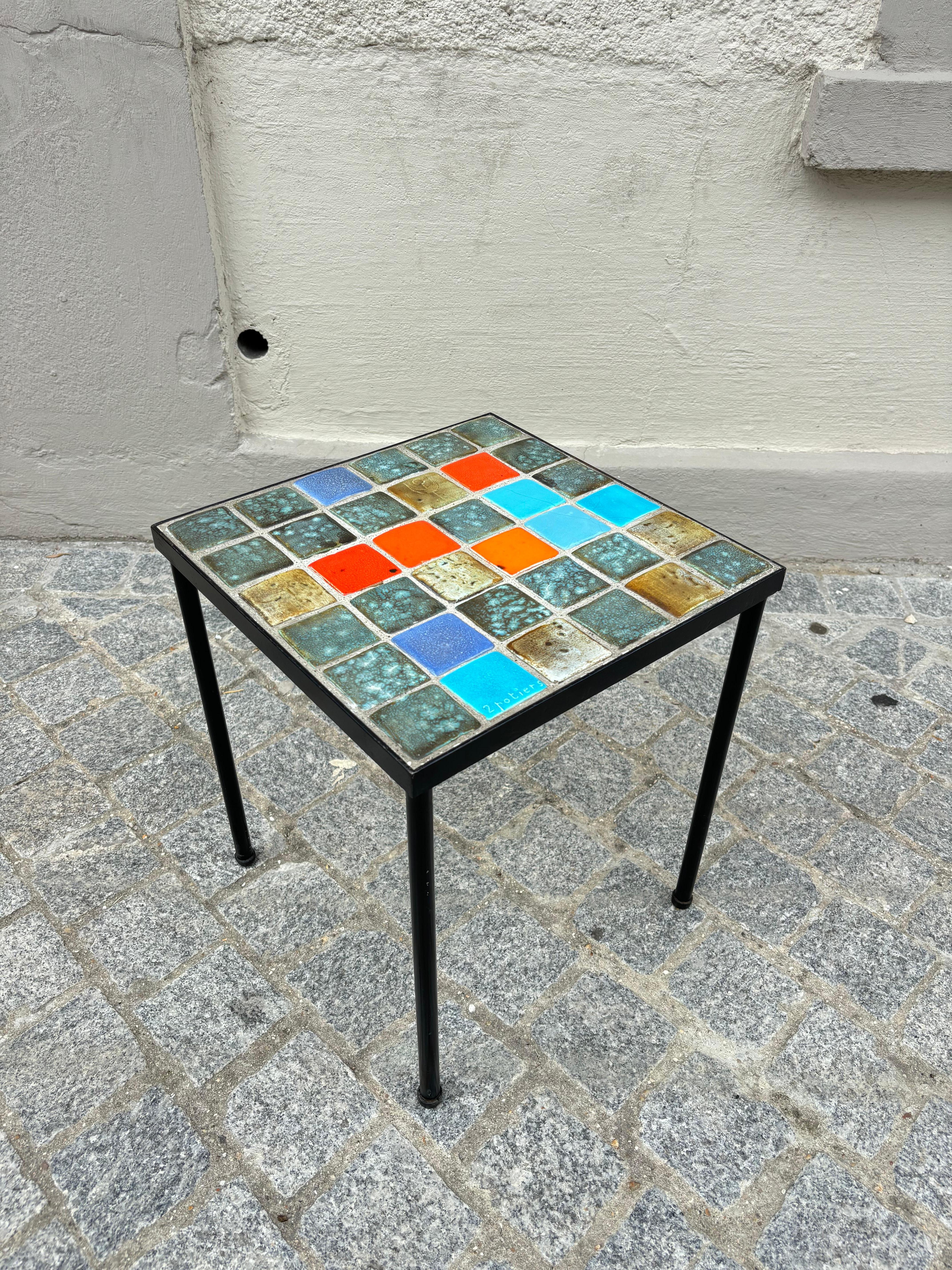 Side table by les 2 Potiers For Sale 2