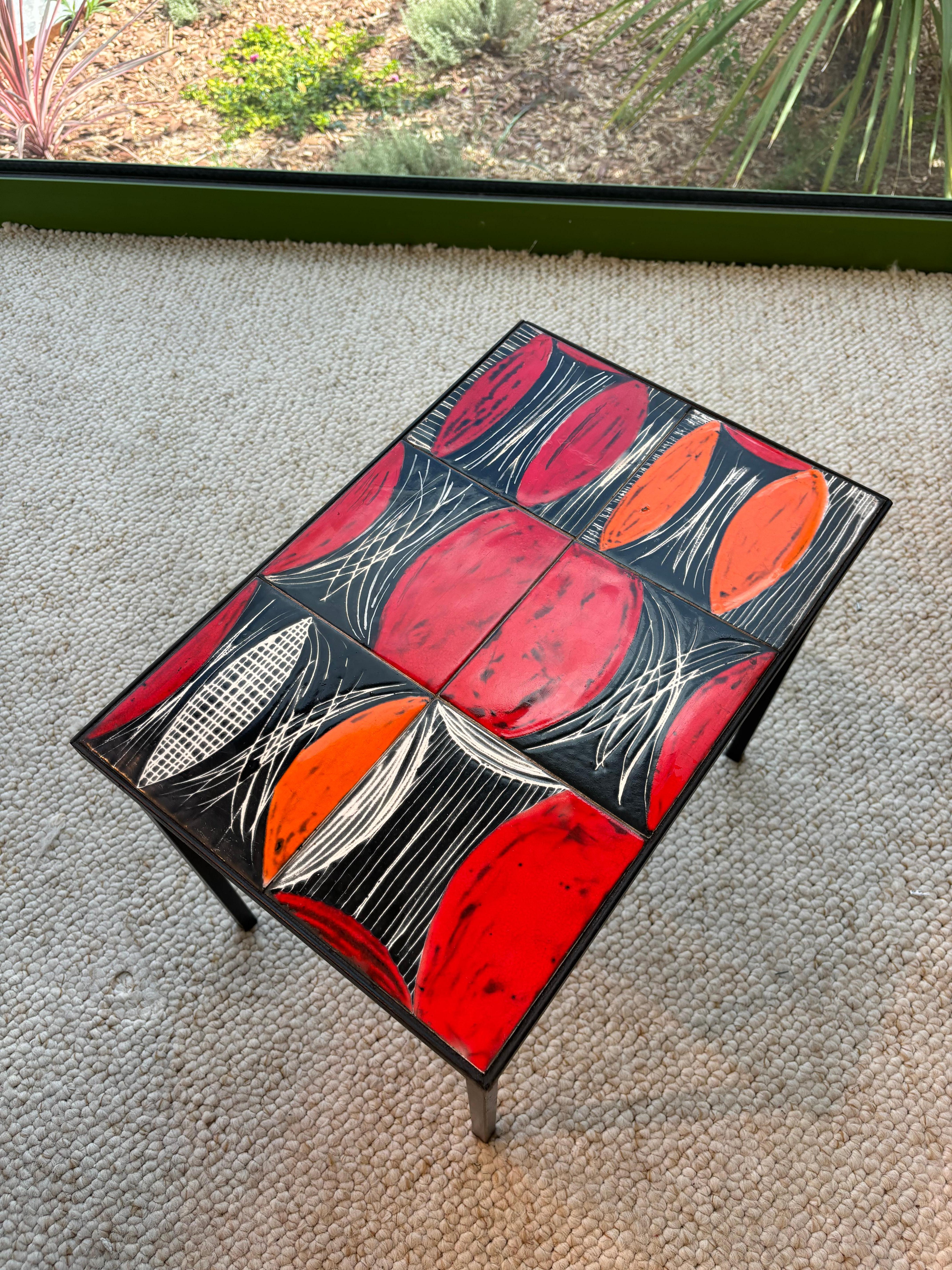 Modern Side table by les frères Cloutier For Sale