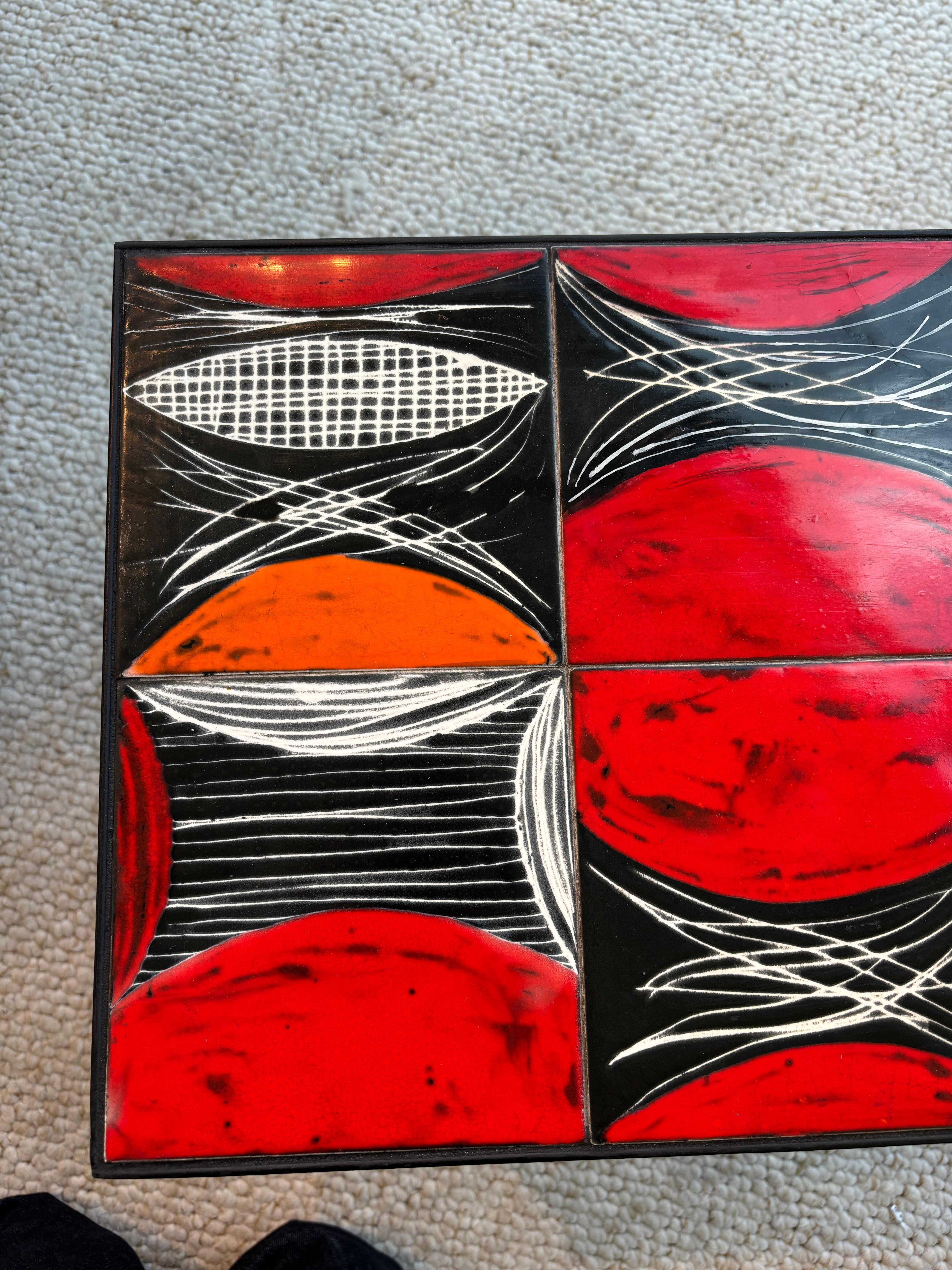Side table by les frères Cloutier In Good Condition For Sale In SAINT-OUEN-SUR-SEINE, FR