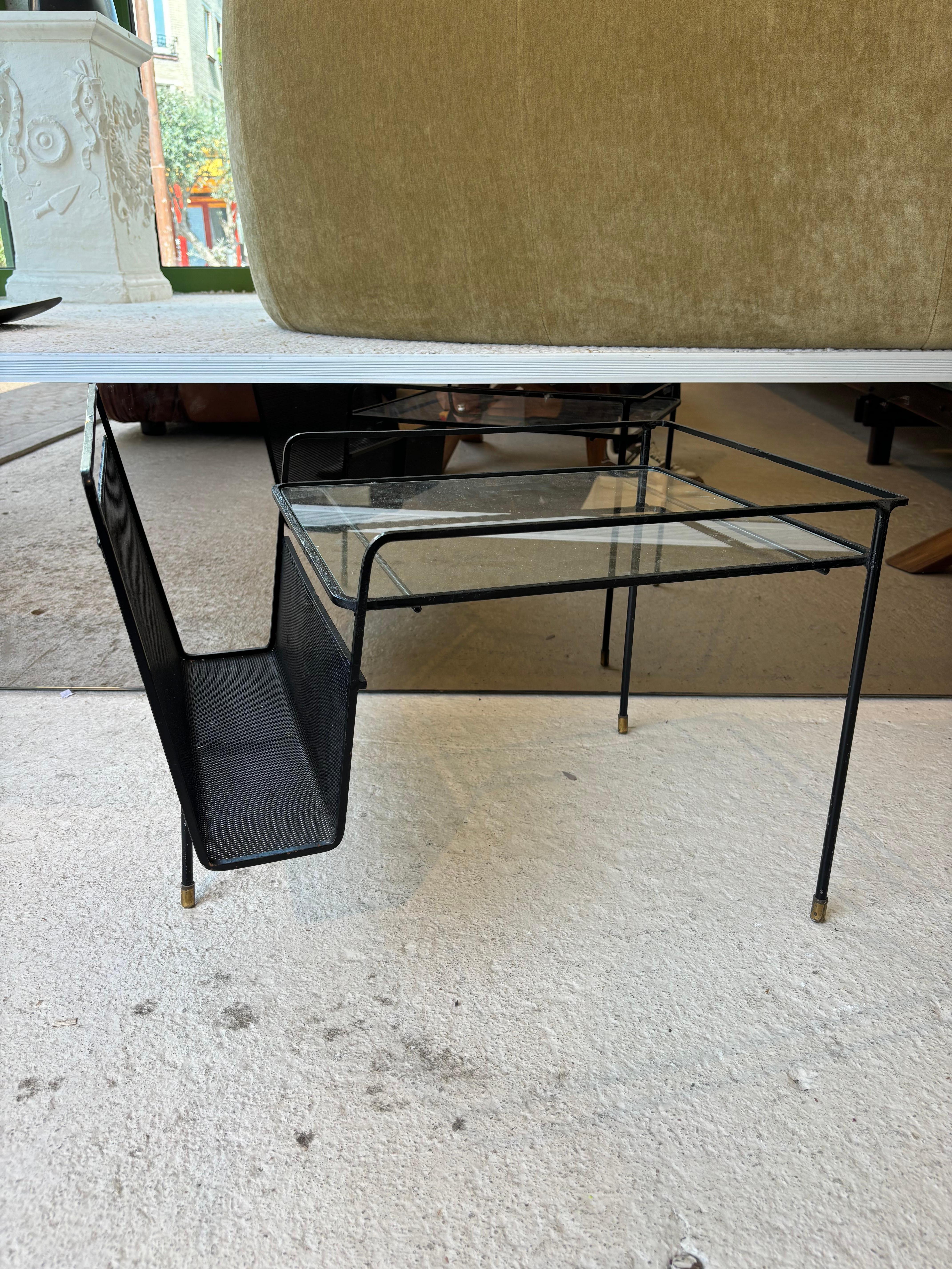 Side table by Mathieu Matégot For Sale 1