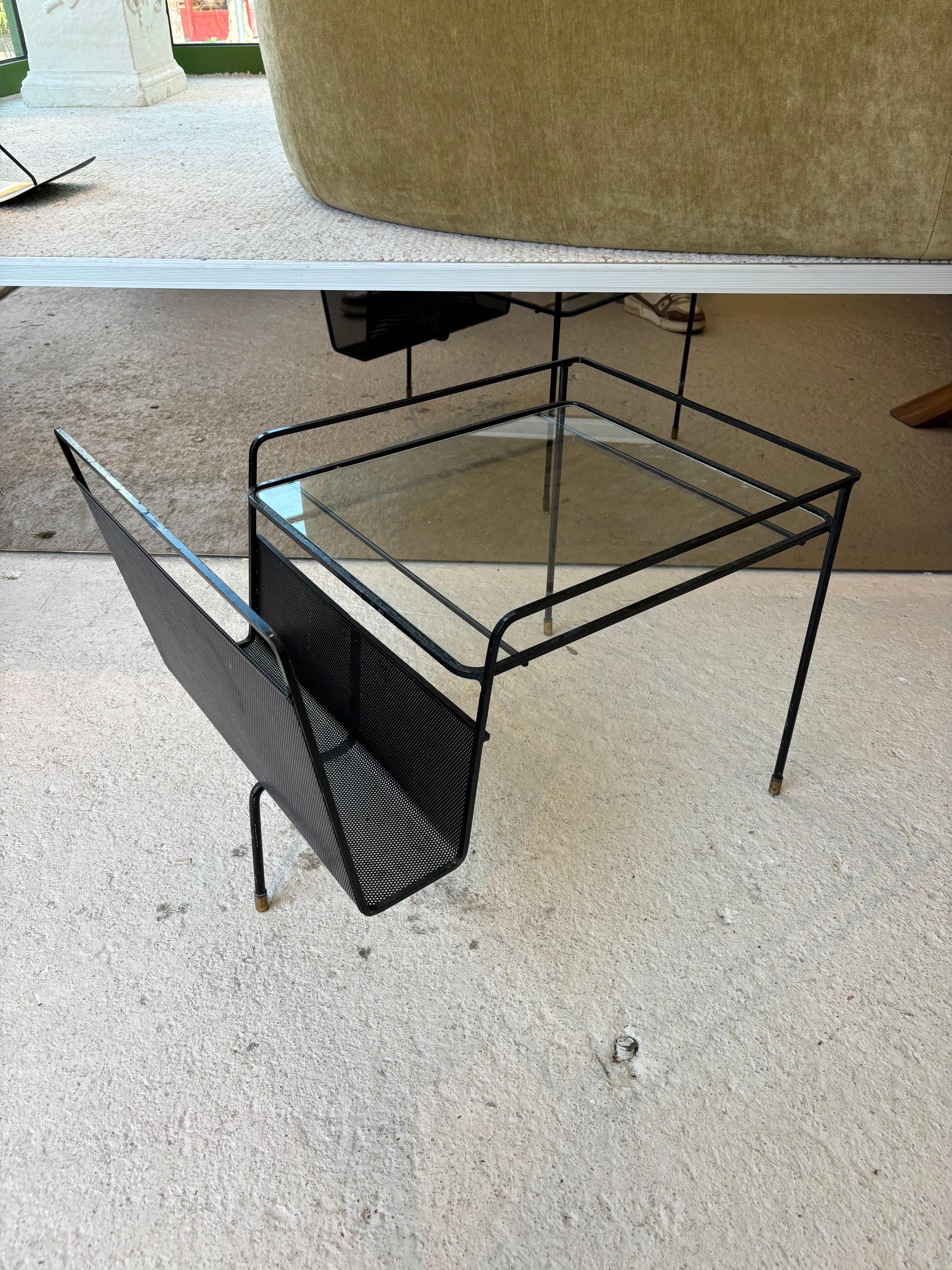 Side table by Mathieu Matégot For Sale 2