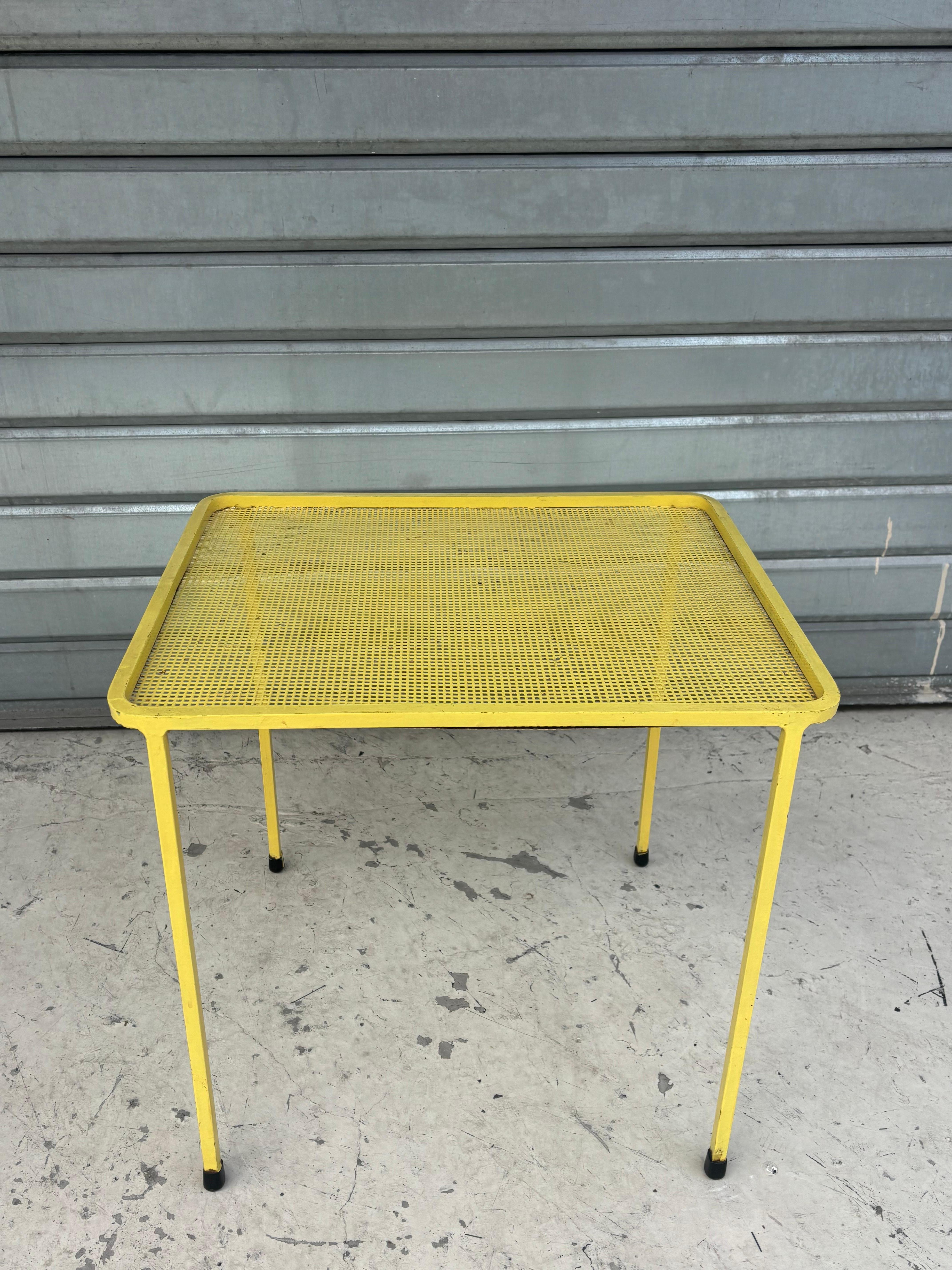 Side table by Mathieu Matégot For Sale 2