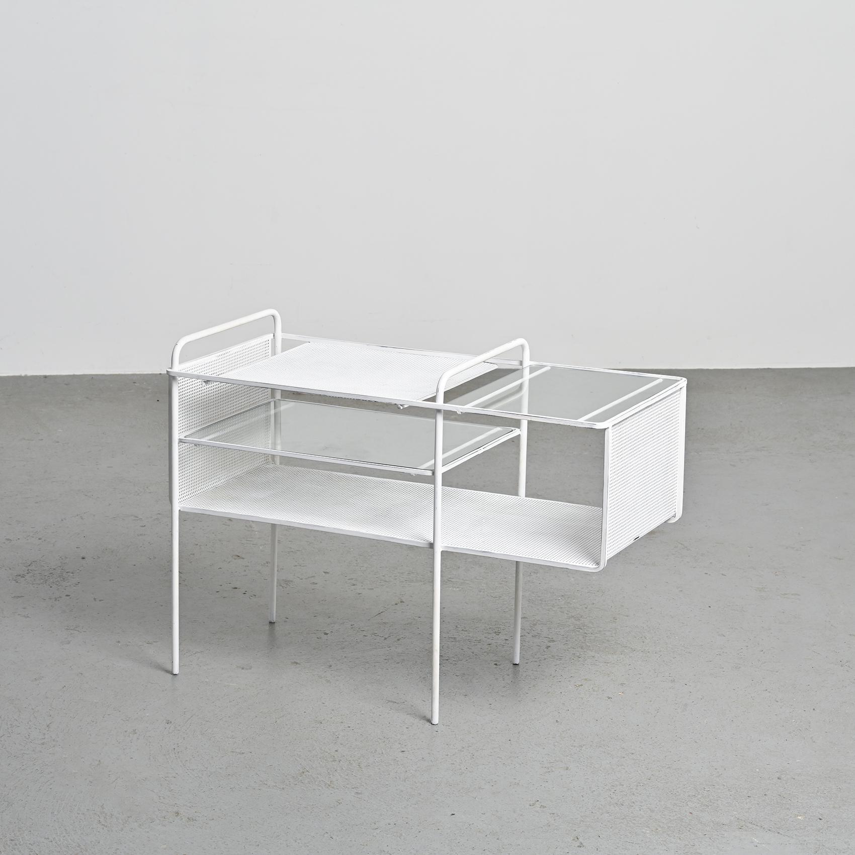 Side Table by Mathieu Matégot, France circa 1950 In Good Condition In VILLEURBANNE, FR