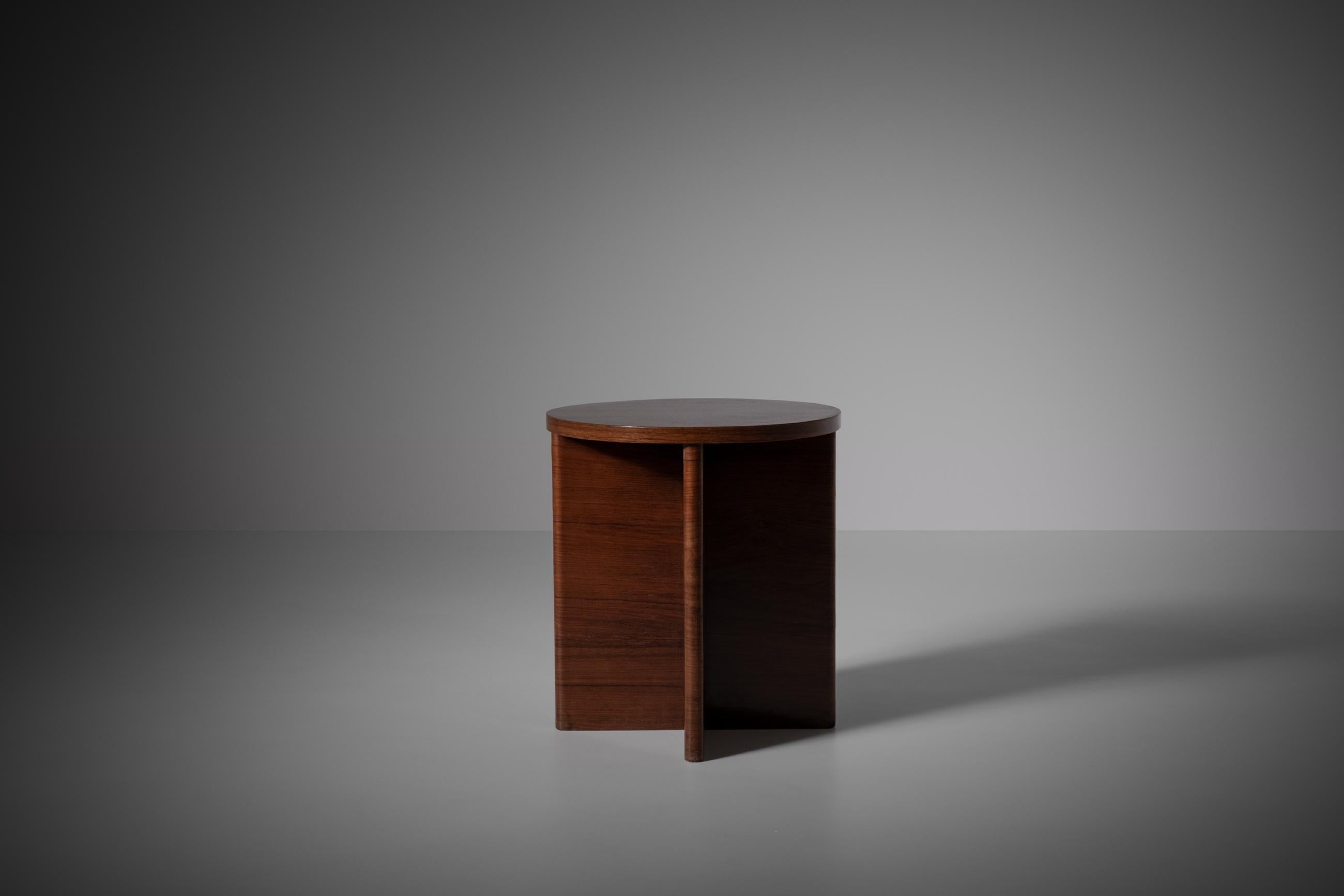 Wood Side Table by Melchiorre Bega, Italy, 1930s