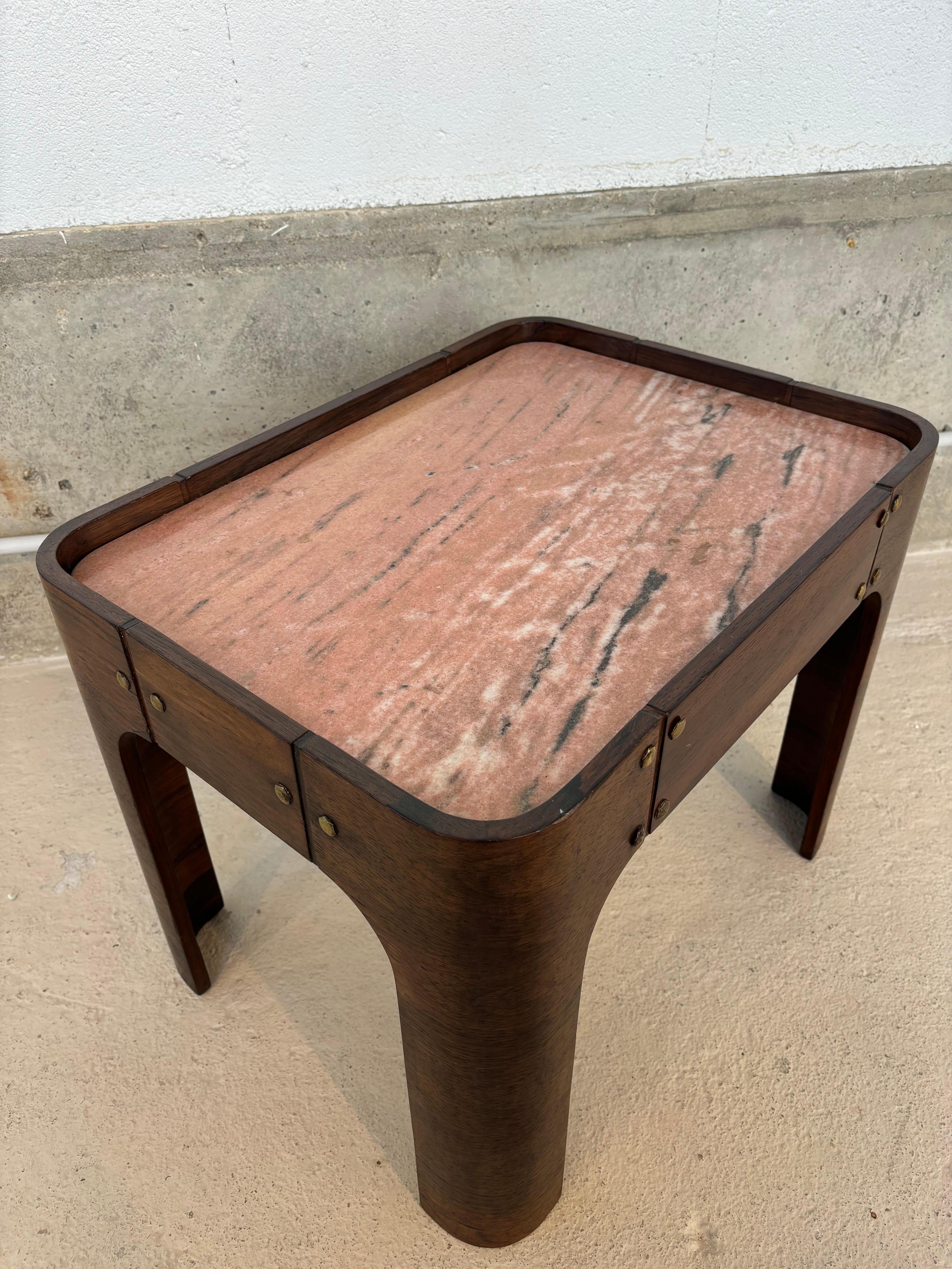 Brass Side table by Novo Rumo For Sale