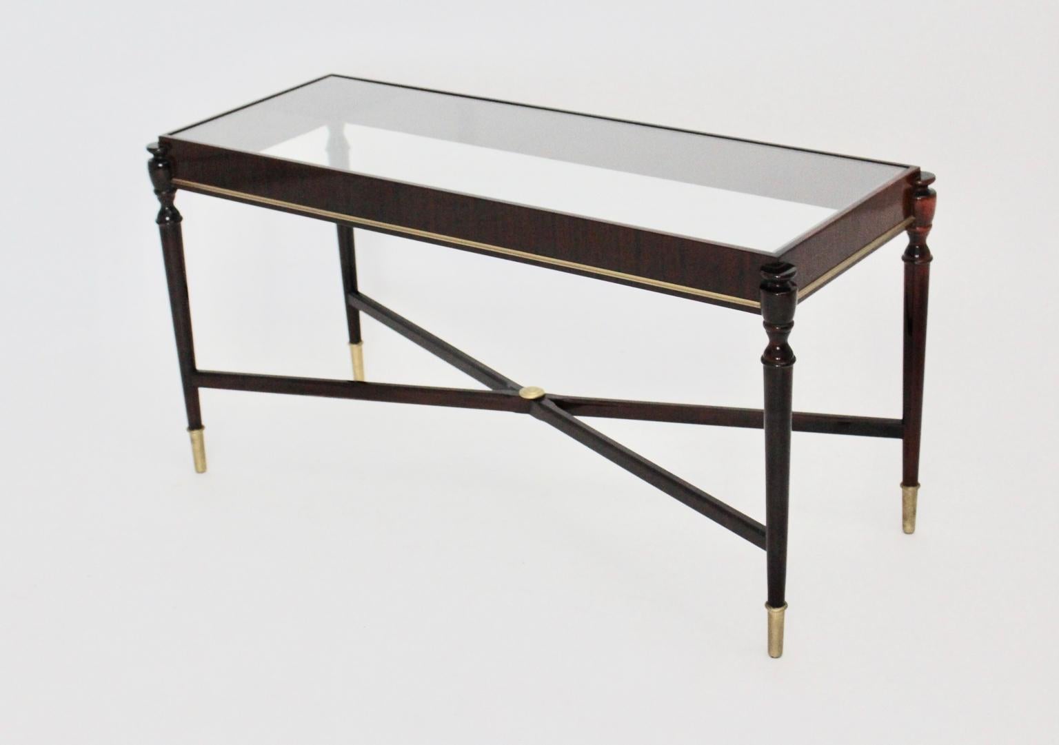 Mid-Century Modern Vintage Coffee Table Attributed to Paolo Buffa, Italy 1940s For Sale 6