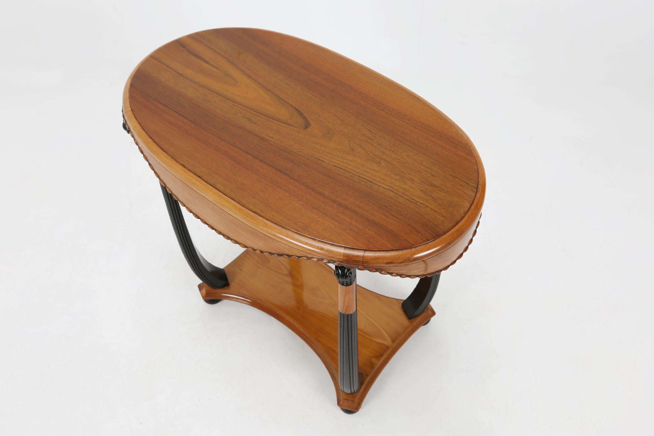 Wood Side Table by Paul Follot 1925