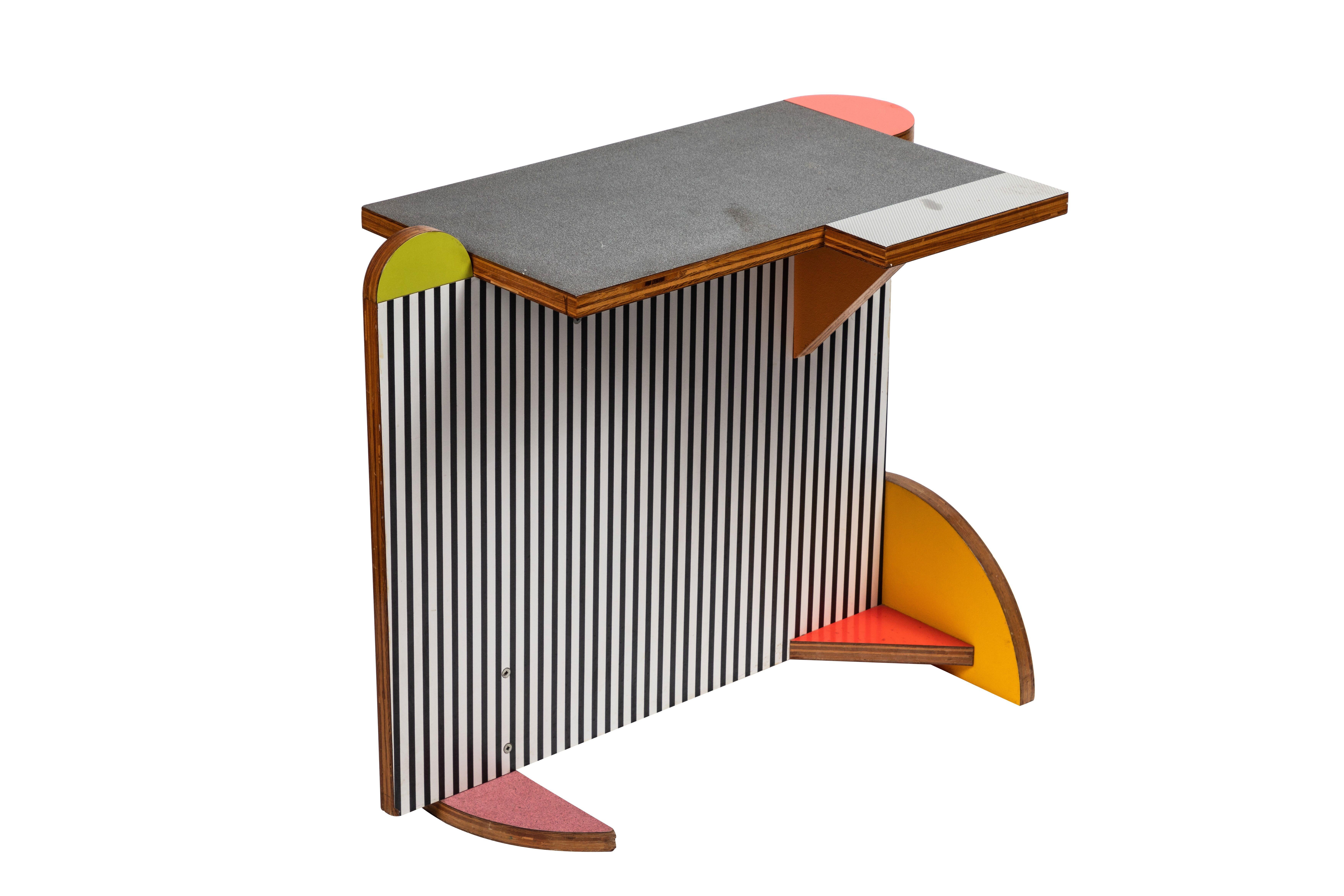 Post-Modern Side Table by Peter Shire