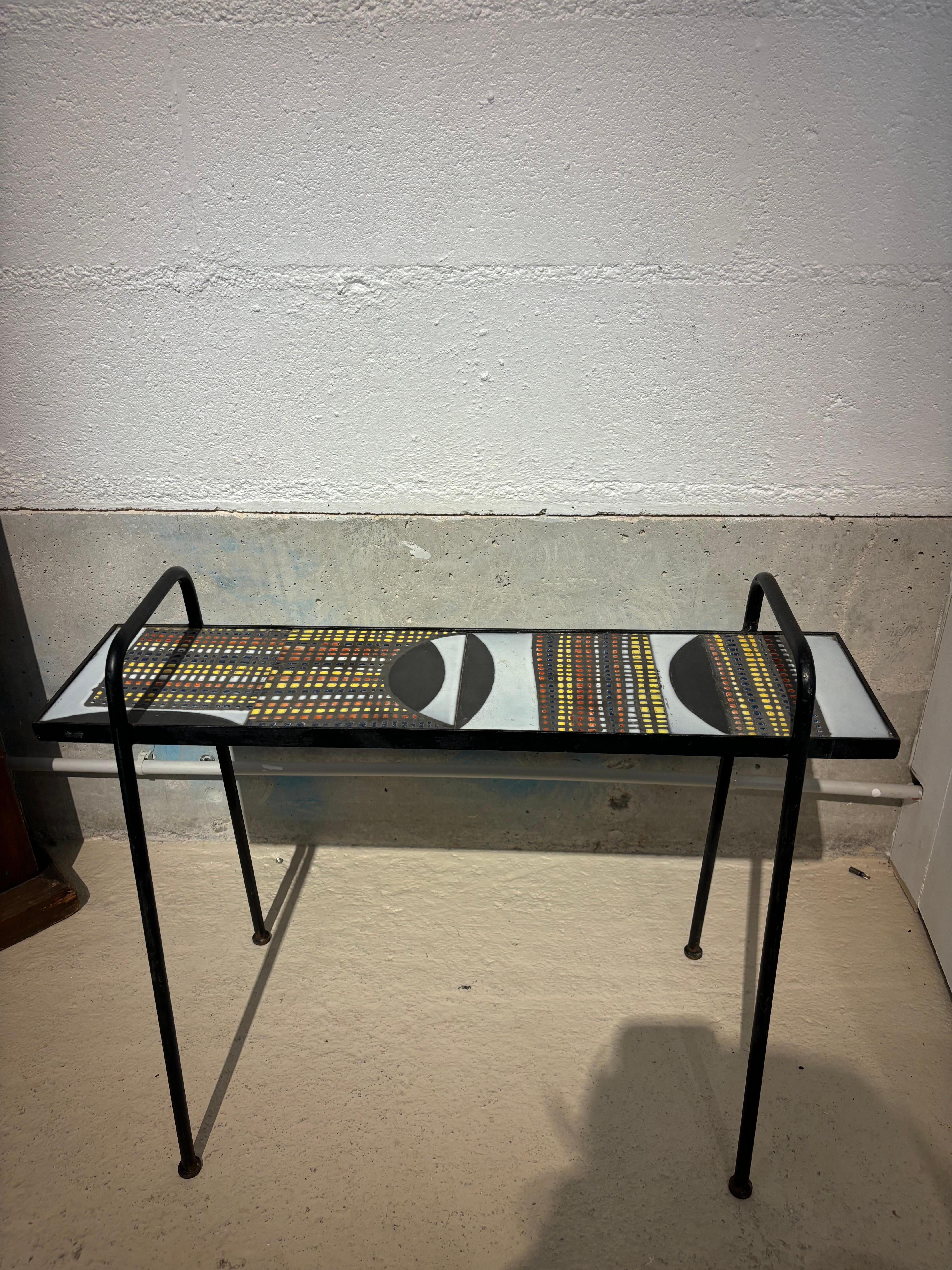 Side table by Roger Capron Bon état - En vente à SAINT-OUEN-SUR-SEINE, FR