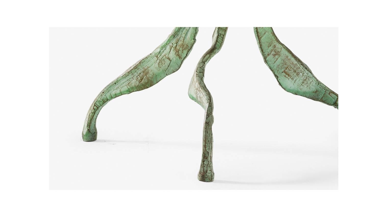Italian Side Table by Salvino Marsura, Hand-Forged Wrought Iron, Late 20th Century For Sale