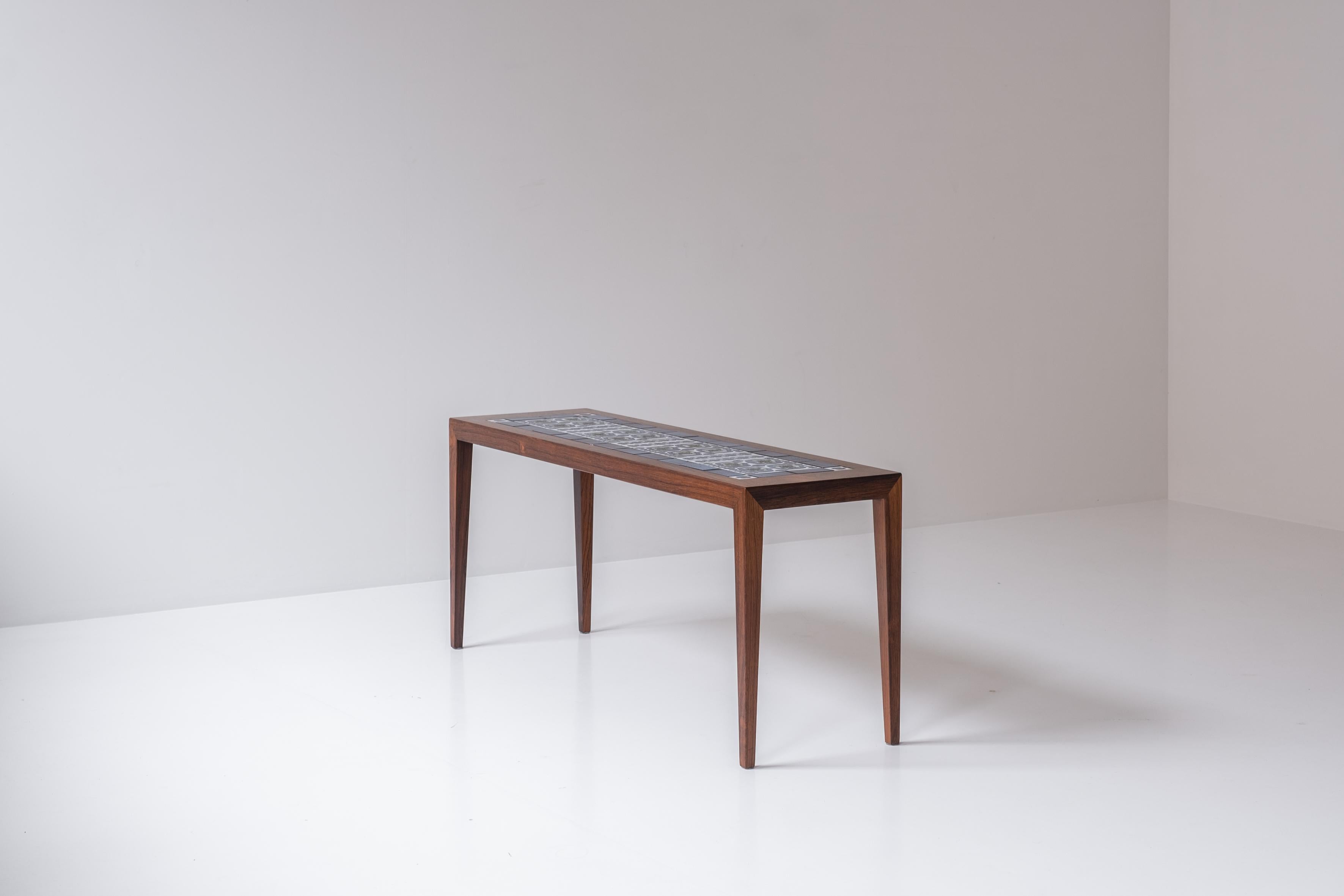 Danish Side Table by Severin Hansen for Haslev, Denmark, 1965