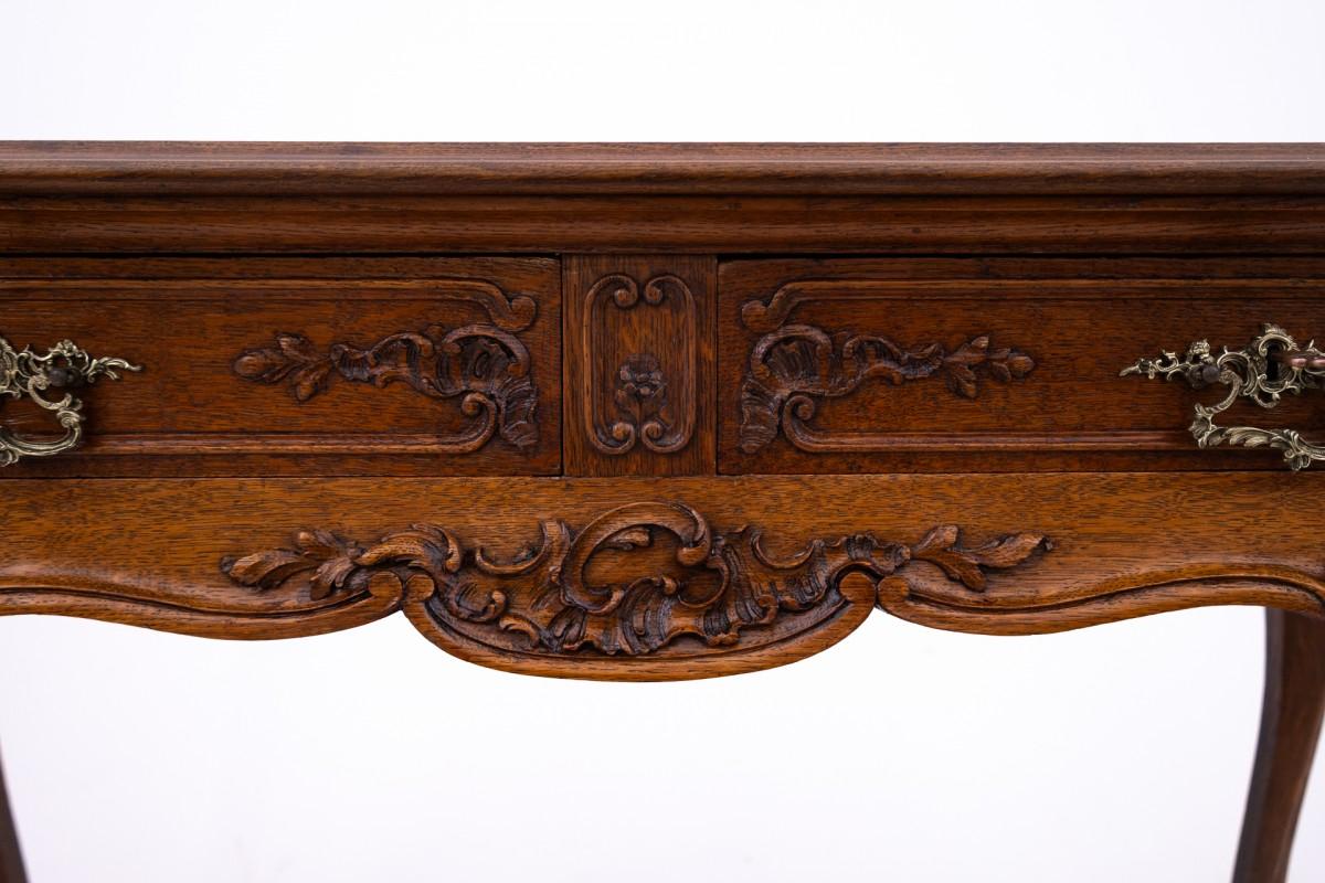 Oak Side table / console, France, circa 1910. For Sale