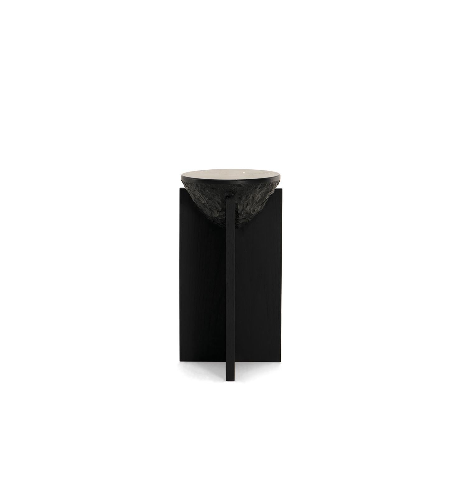 Hand-Crafted Side Table COROT, Mexican Contemporary Side Table by Emiliano Molina for Cuchara For Sale