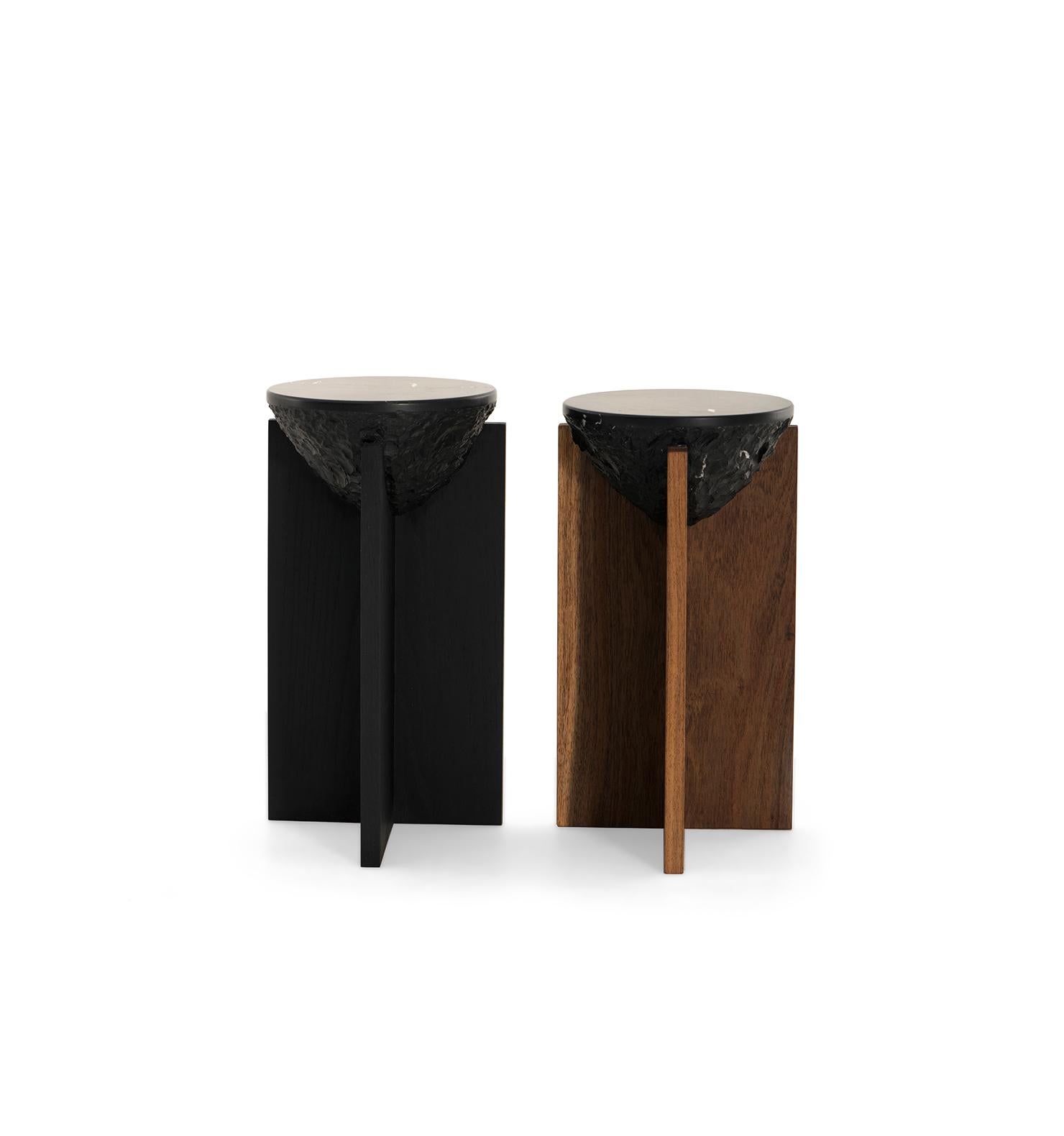 Side Table COROT, Mexican Contemporary Side Table by Emiliano Molina for Cuchara For Sale 1