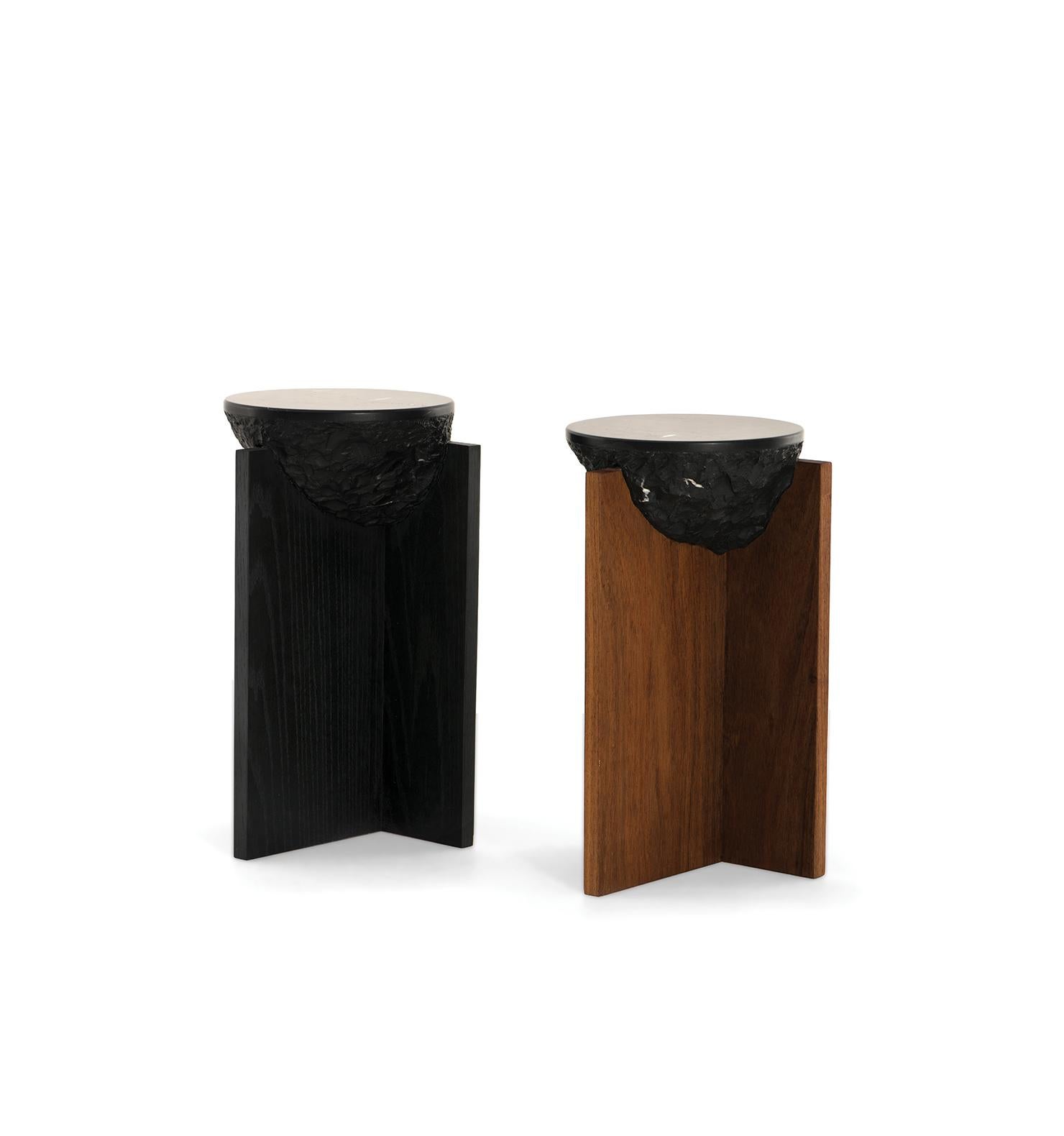 Side Table COROT, Mexican Contemporary Side Table by Emiliano Molina for Cuchara For Sale 2