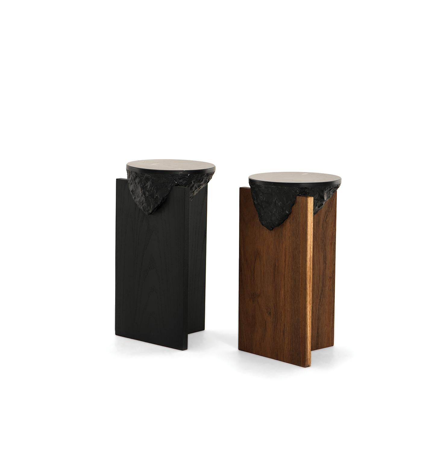 Side Table COROT, Mexican Contemporary Side Table by Emiliano Molina for Cuchara For Sale 3
