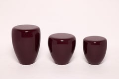 Deep Garnet DOT M Side Table by Reda Amalou - Glossy Lacquer