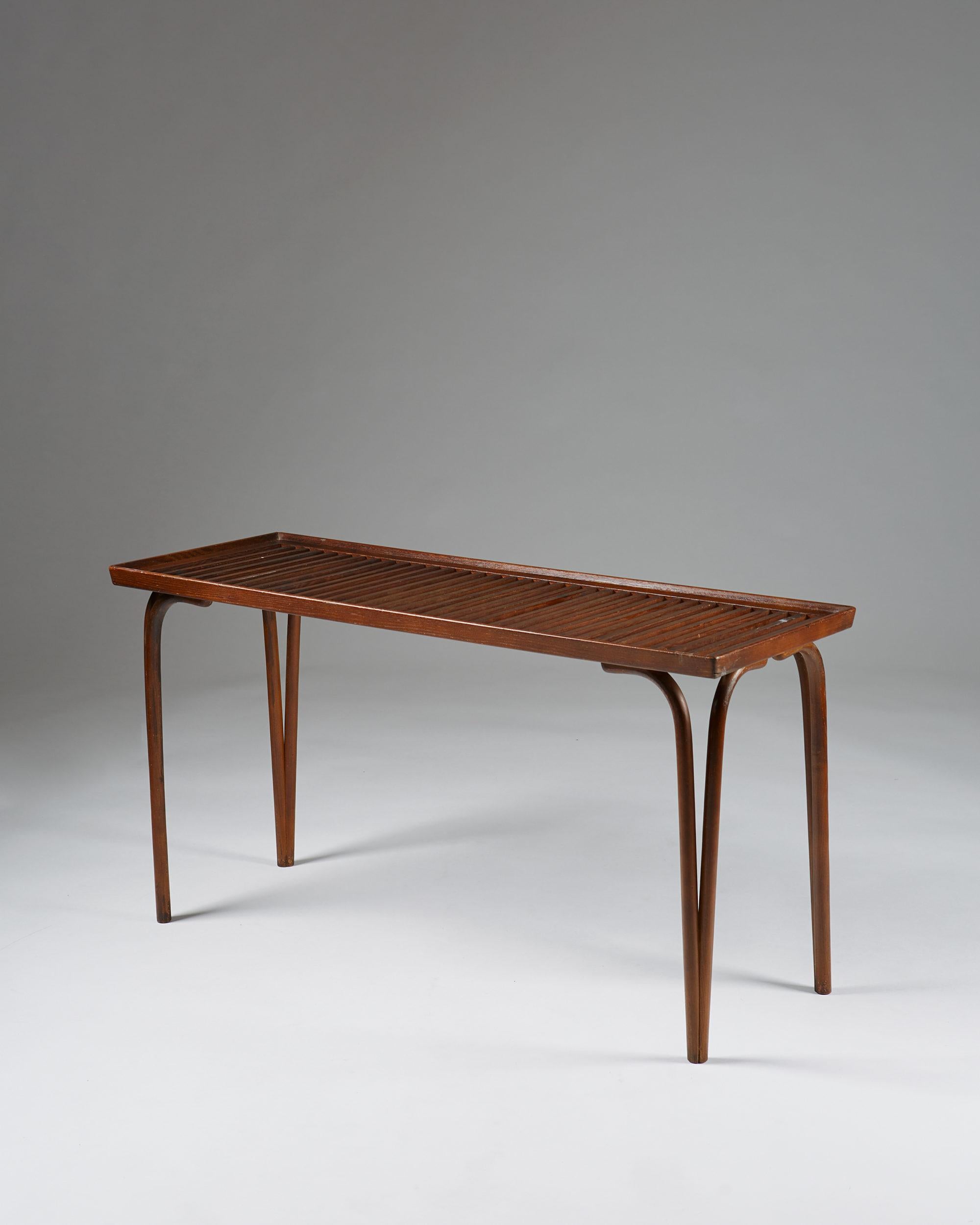 Scandinavian Modern Side Table Designed by Carl Axel Acking for Svenska Möbelfabrikerna Bodafors For Sale