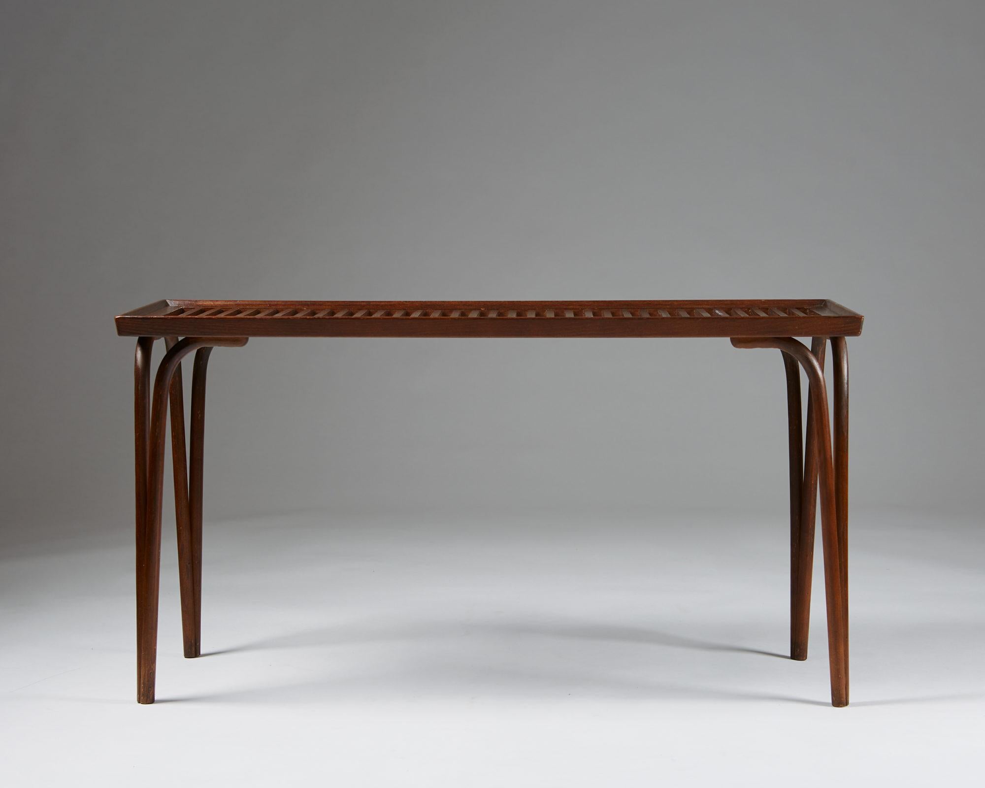 Swedish Side Table Designed by Carl Axel Acking for Svenska Möbelfabrikerna Bodafors For Sale