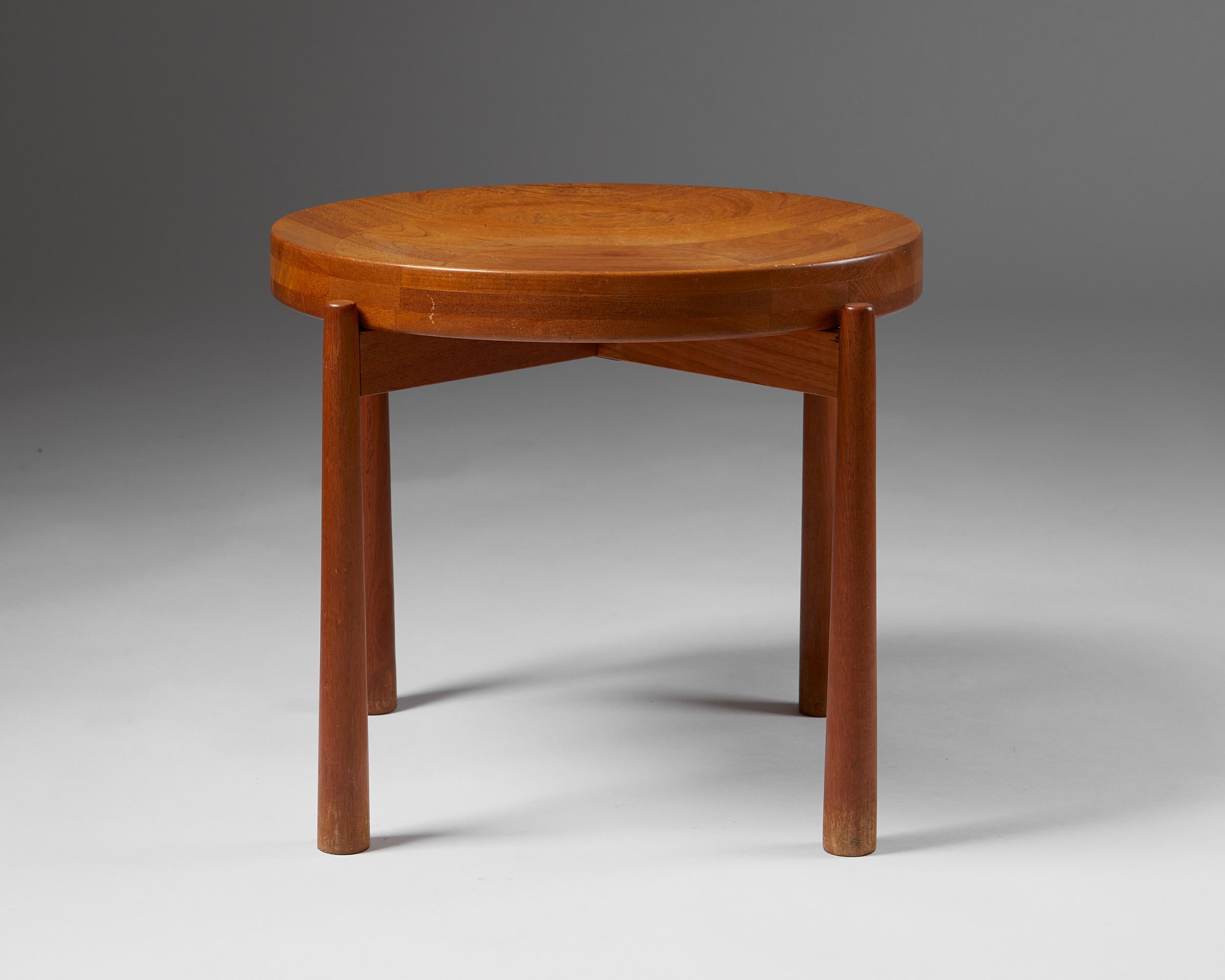 Mid-Century Modern Teak Side Table Designed by Jens Harald Quistgaard, Denmark, 1950s For Sale