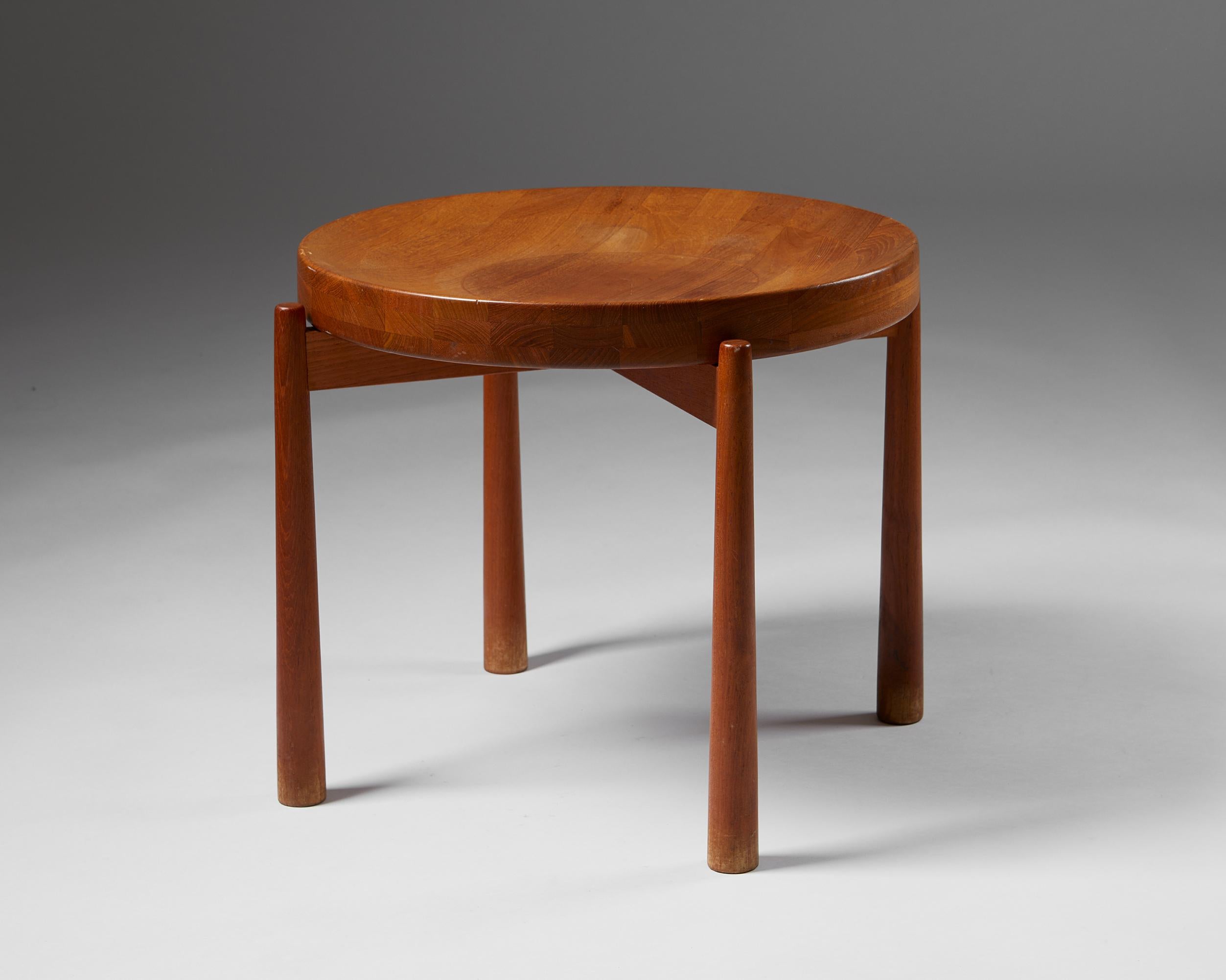 Swedish Teak Side Table Designed by Jens Harald Quistgaard, Denmark, 1950s For Sale