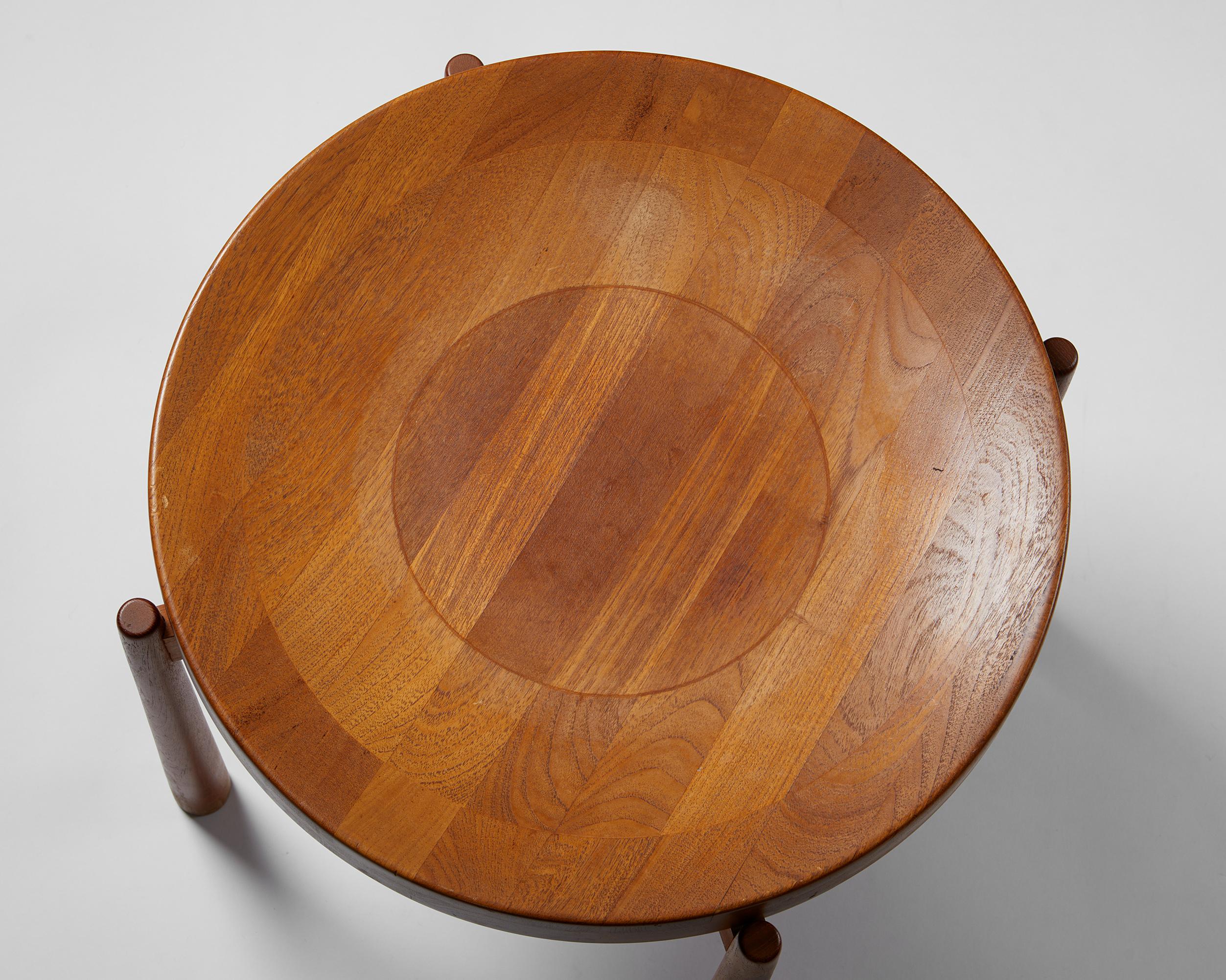 Teak Side Table Designed by Jens Harald Quistgaard, Denmark, 1950s In Good Condition For Sale In Stockholm, SE