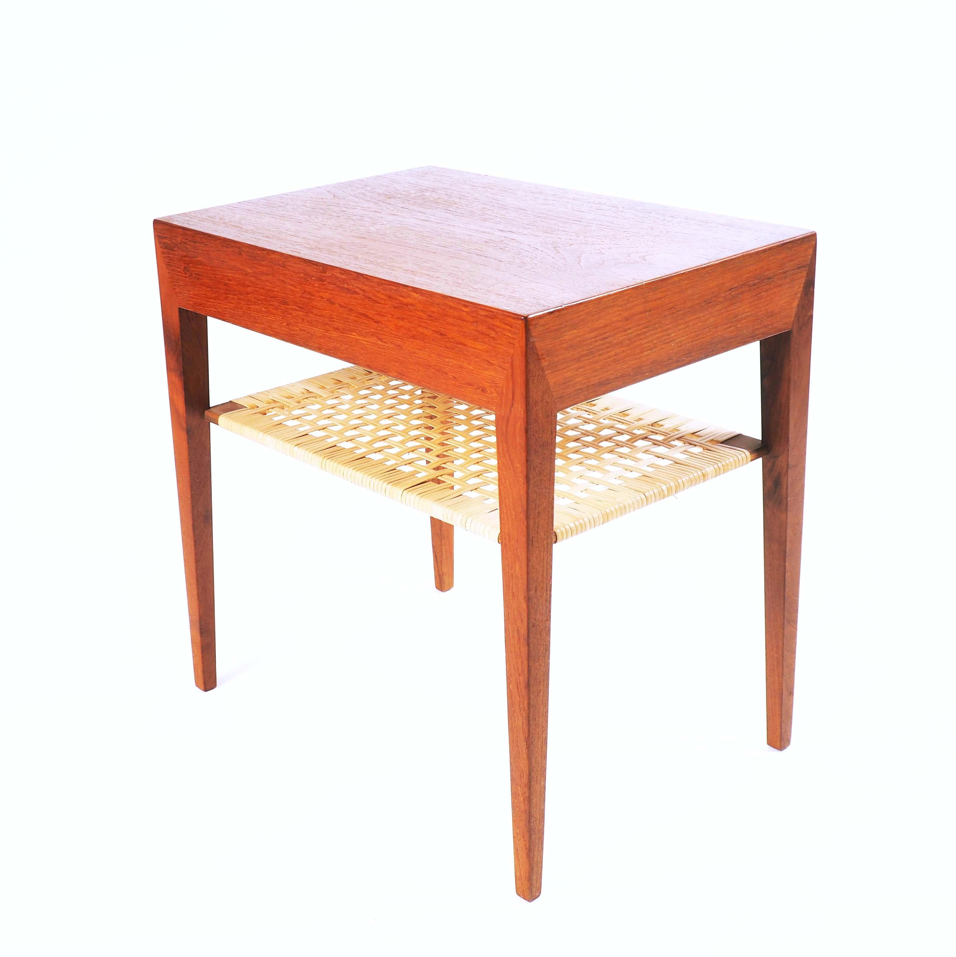 Side Table Designed by Severin Hansen for Haslev Møbelsnedkeri, Denmark For Sale 1