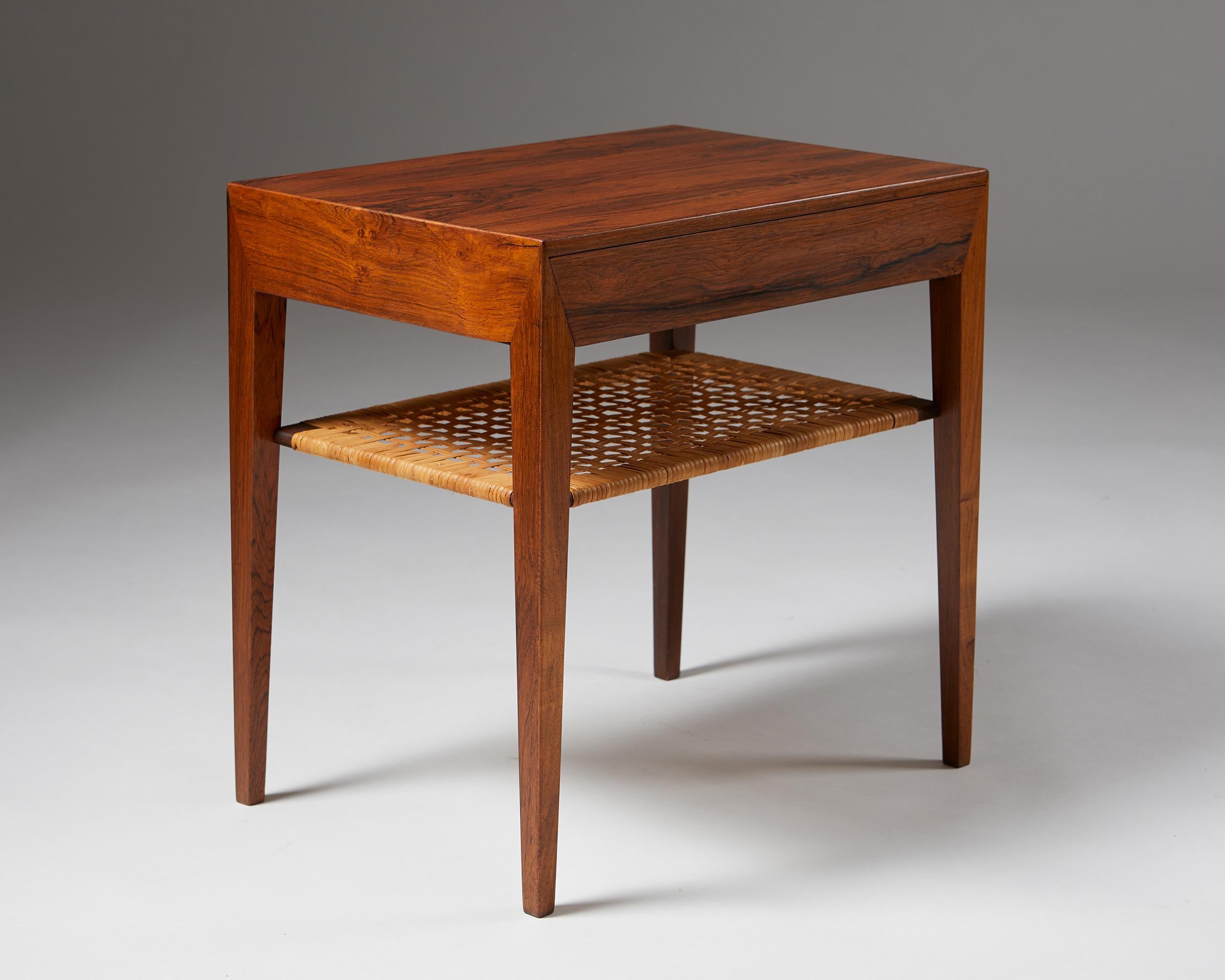 Danish Side Table Designed by Severin Hansen for Haslev Mobelfrabrik, Denmark, 1950s